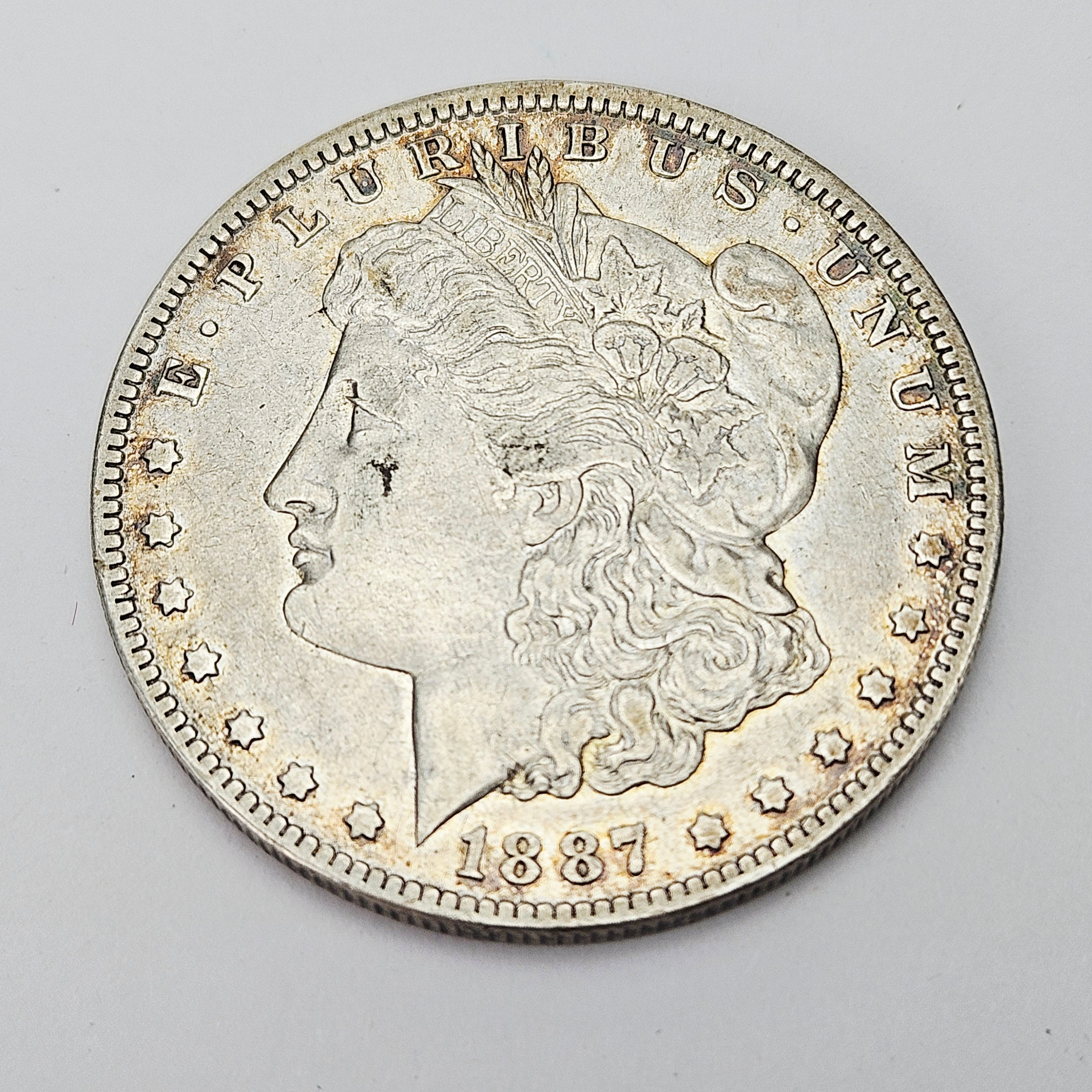 MYNT, silver, 90 %, one dollar, USA, 1887.