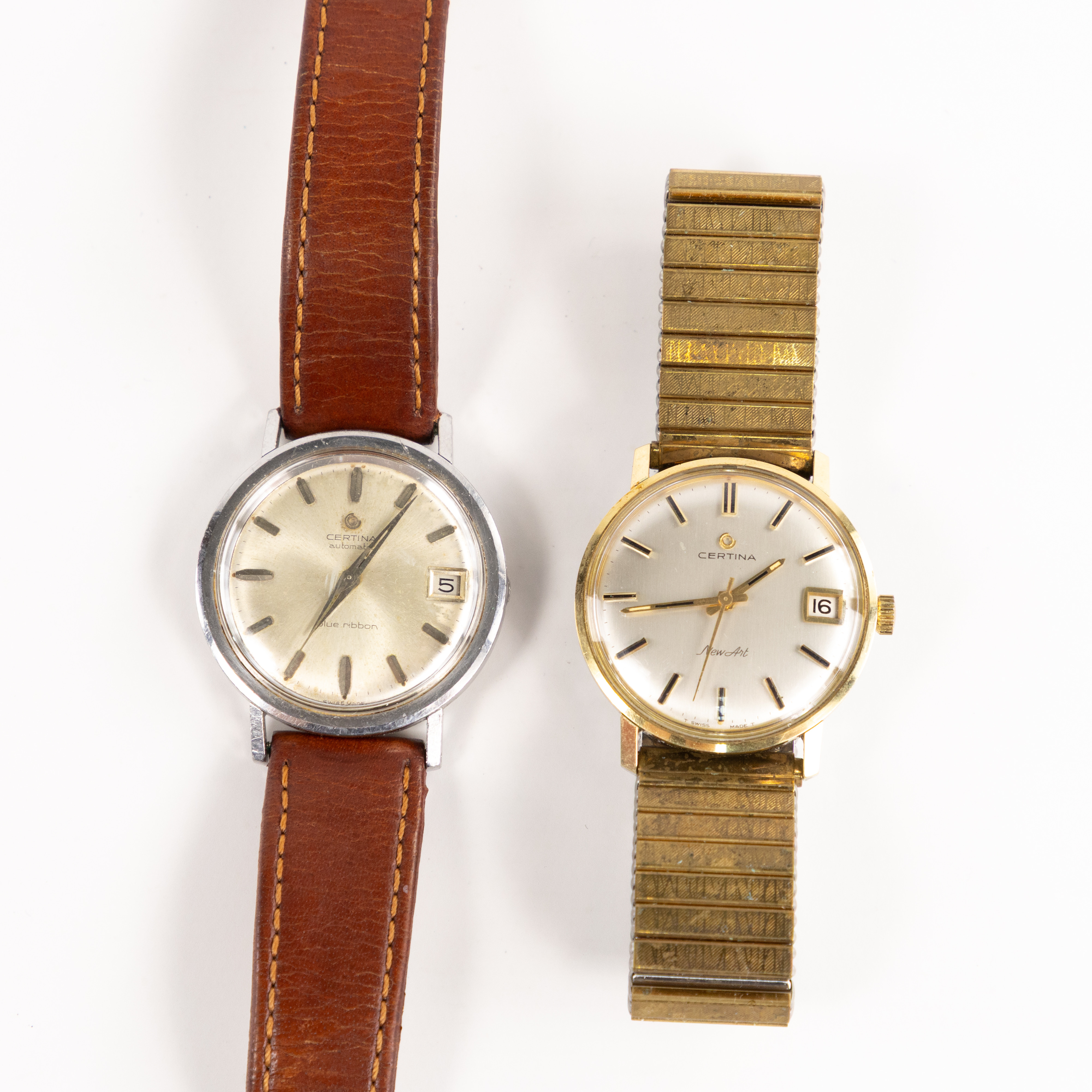 CERTINA, 2 st, New Art, Blue Ribbon, 35 mm, 33 mm.