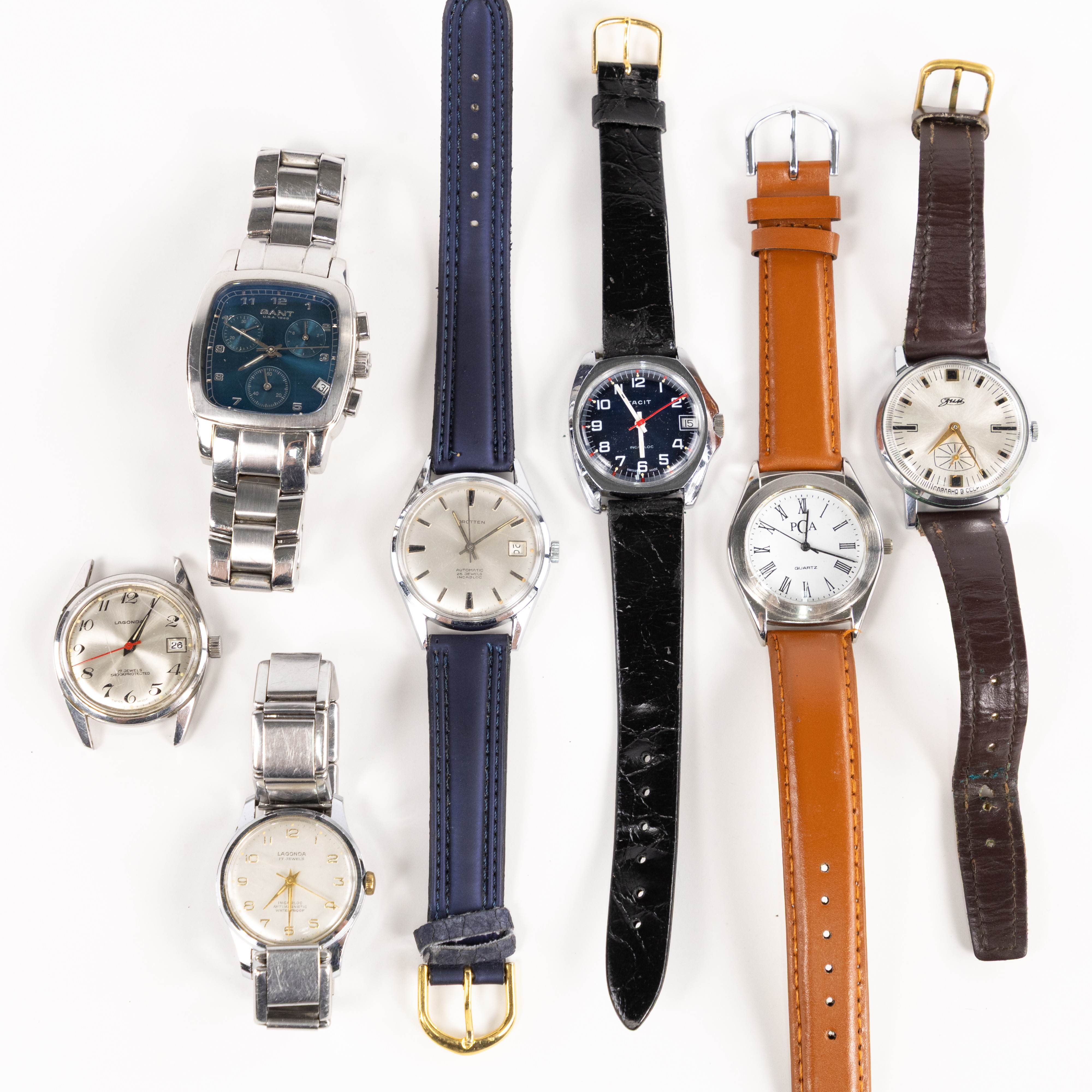 ARMBANDSUR, 7 st, bl a Drotten.
