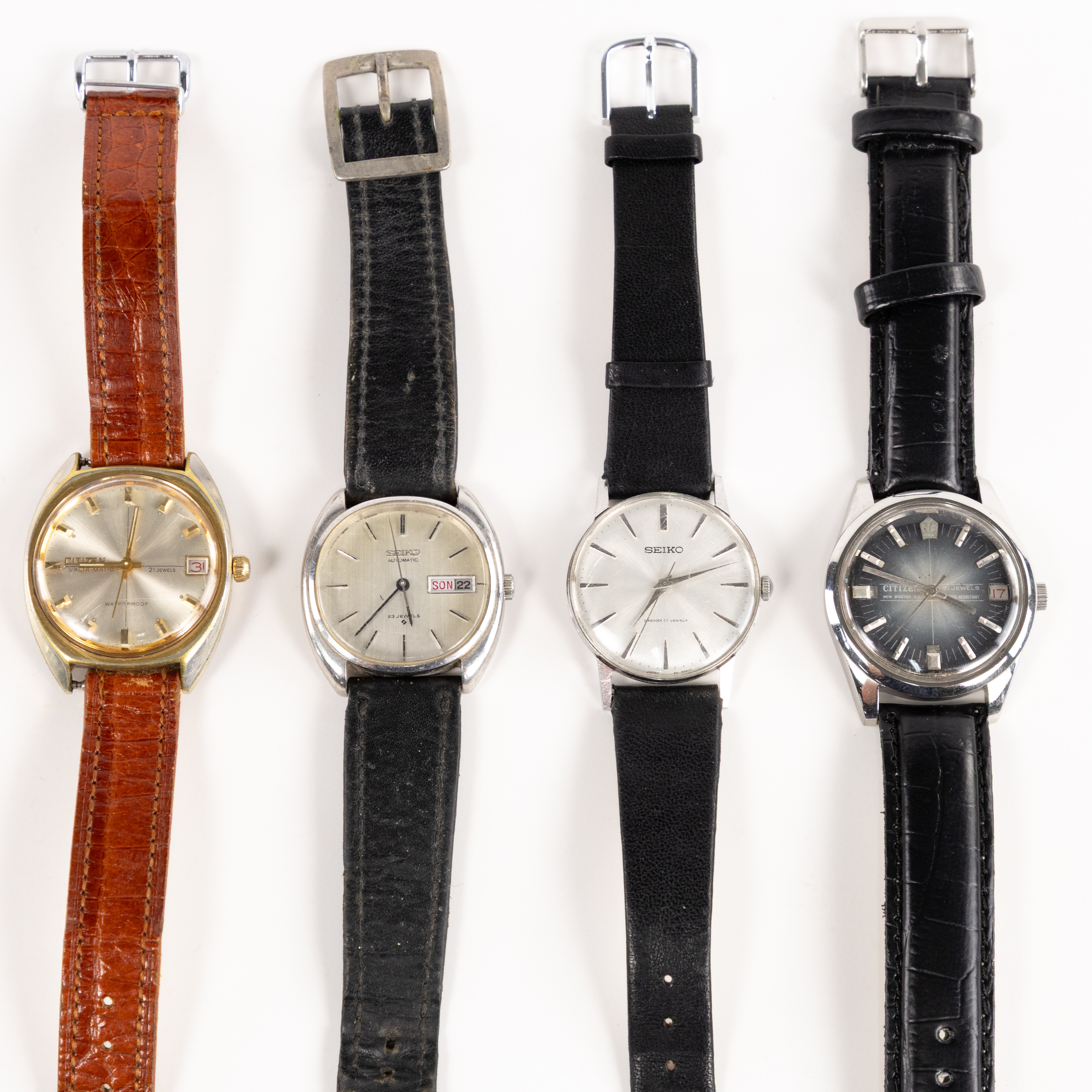 ARMBANDSUR, 4 st, Seiko, Citizen.