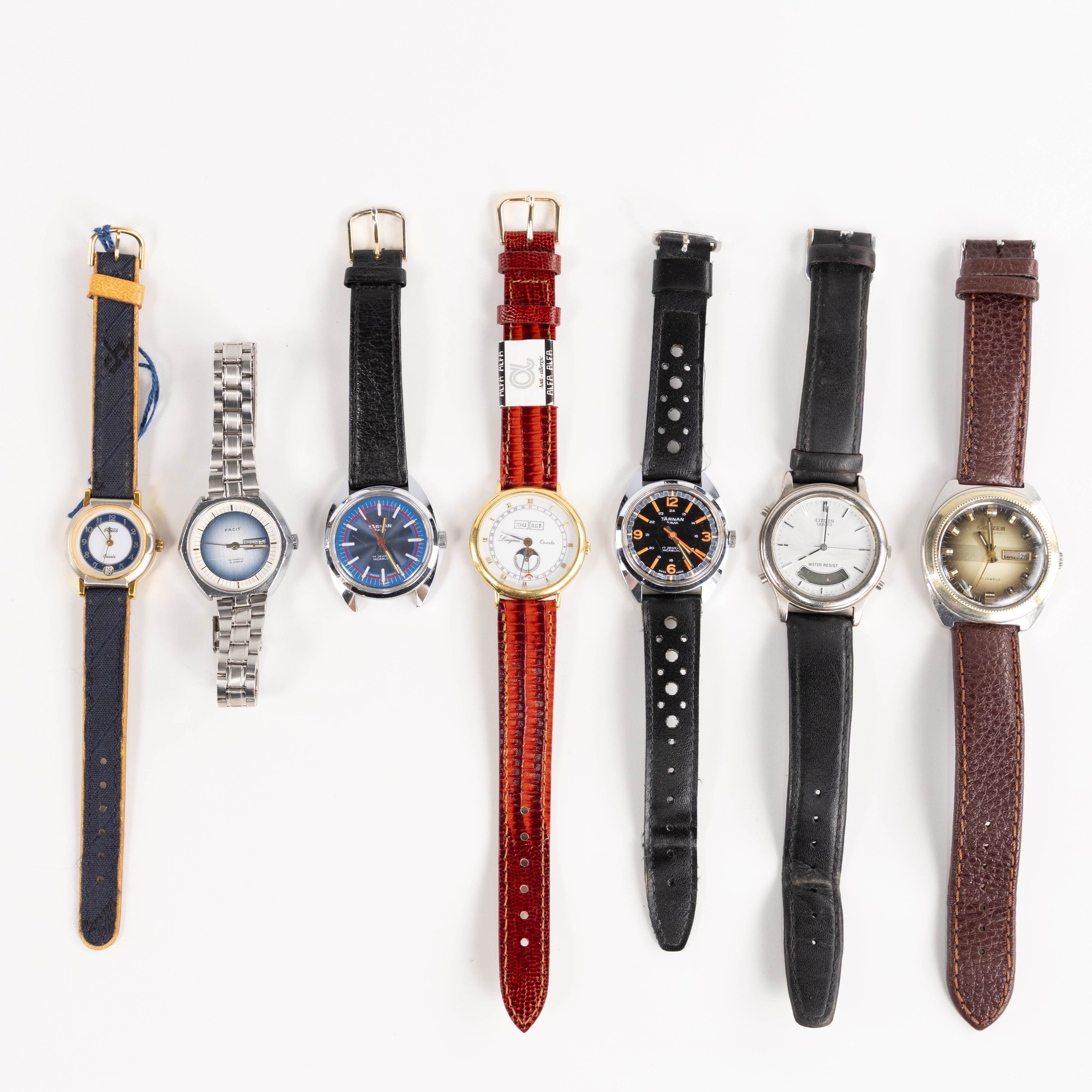 ARMBANDSUR, 7 st, bl a Tärnan, Citizen.