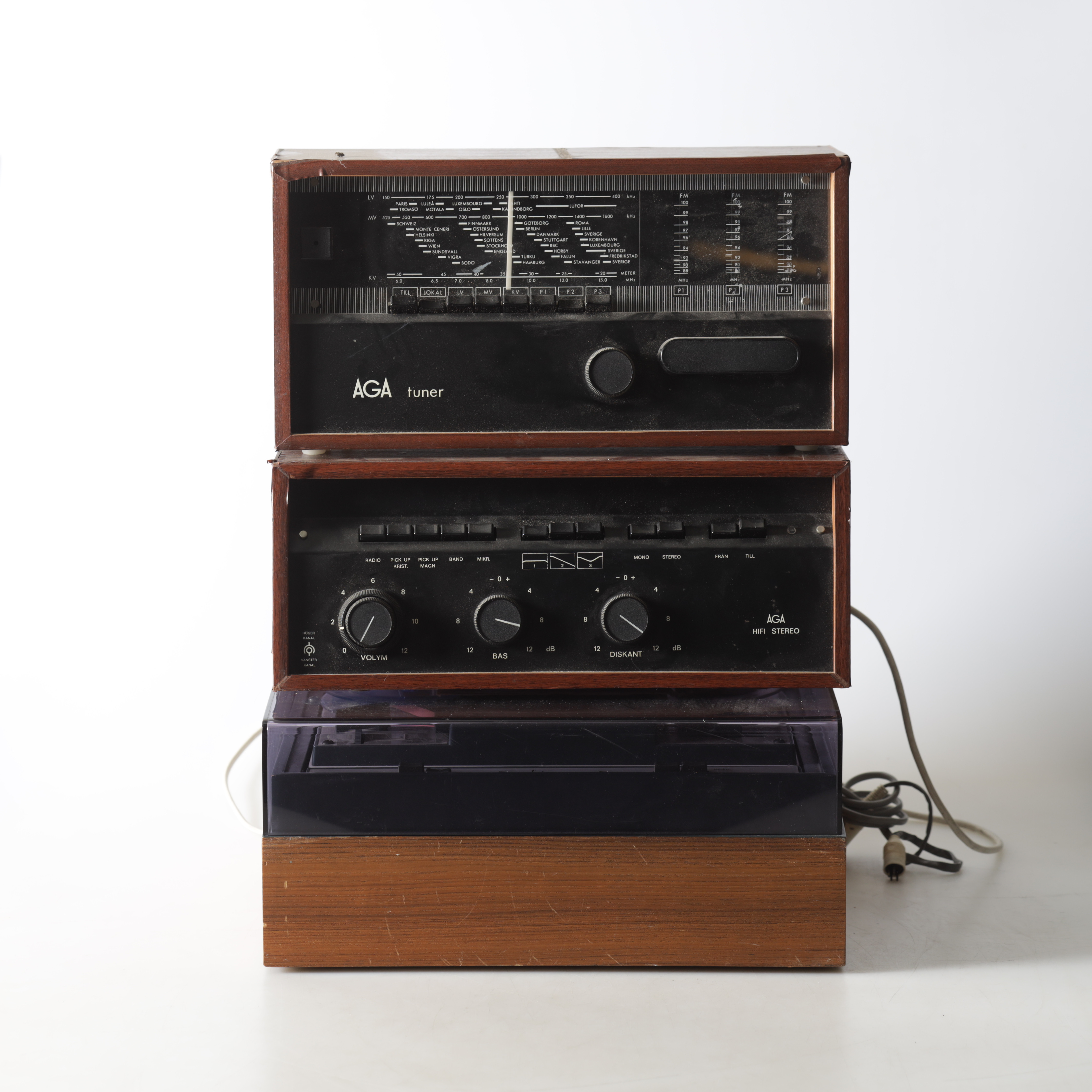 RULLBANDSPELARE, radio samt stereo, Aga.