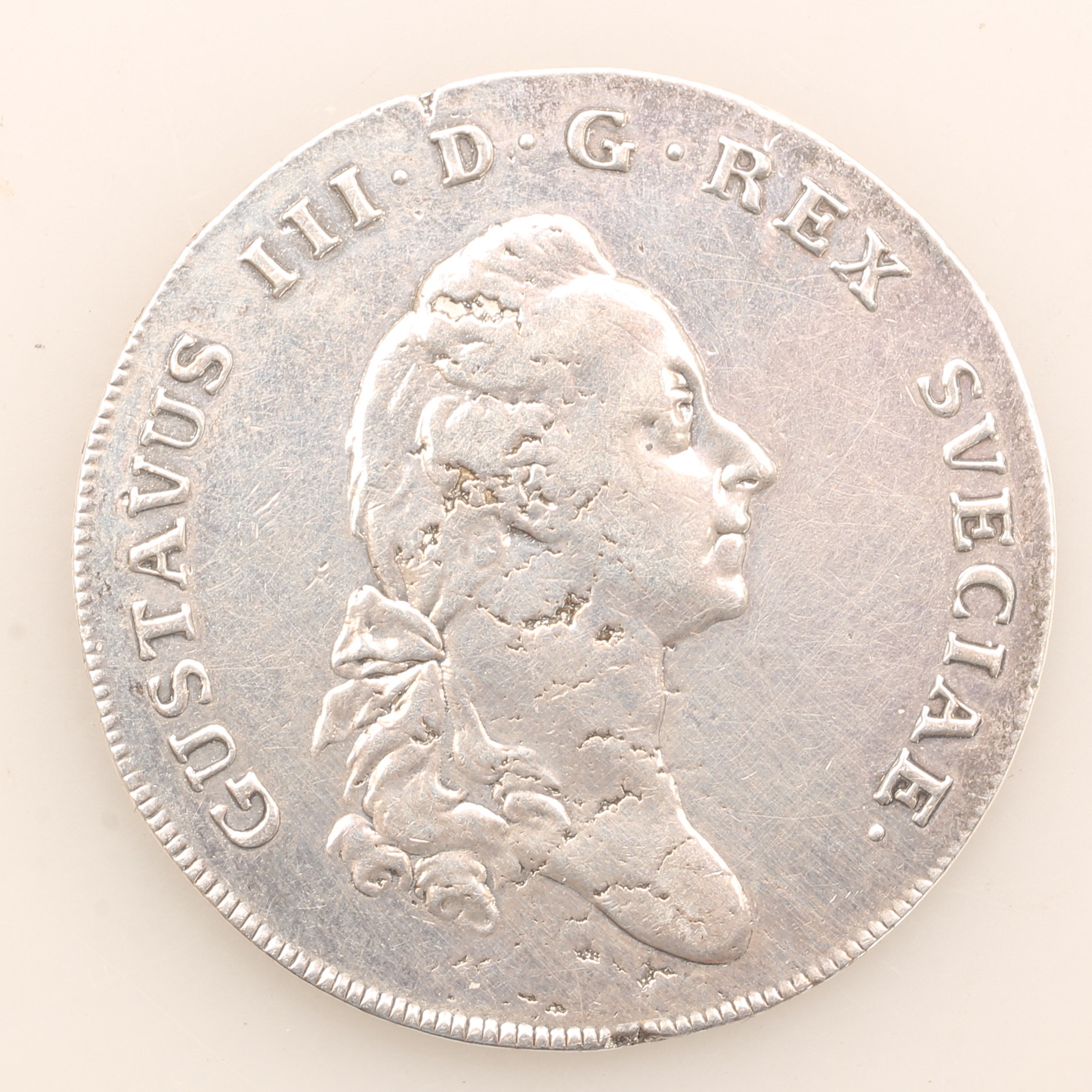 MYNT, silver, Gustav III, 3 daler, 1775.