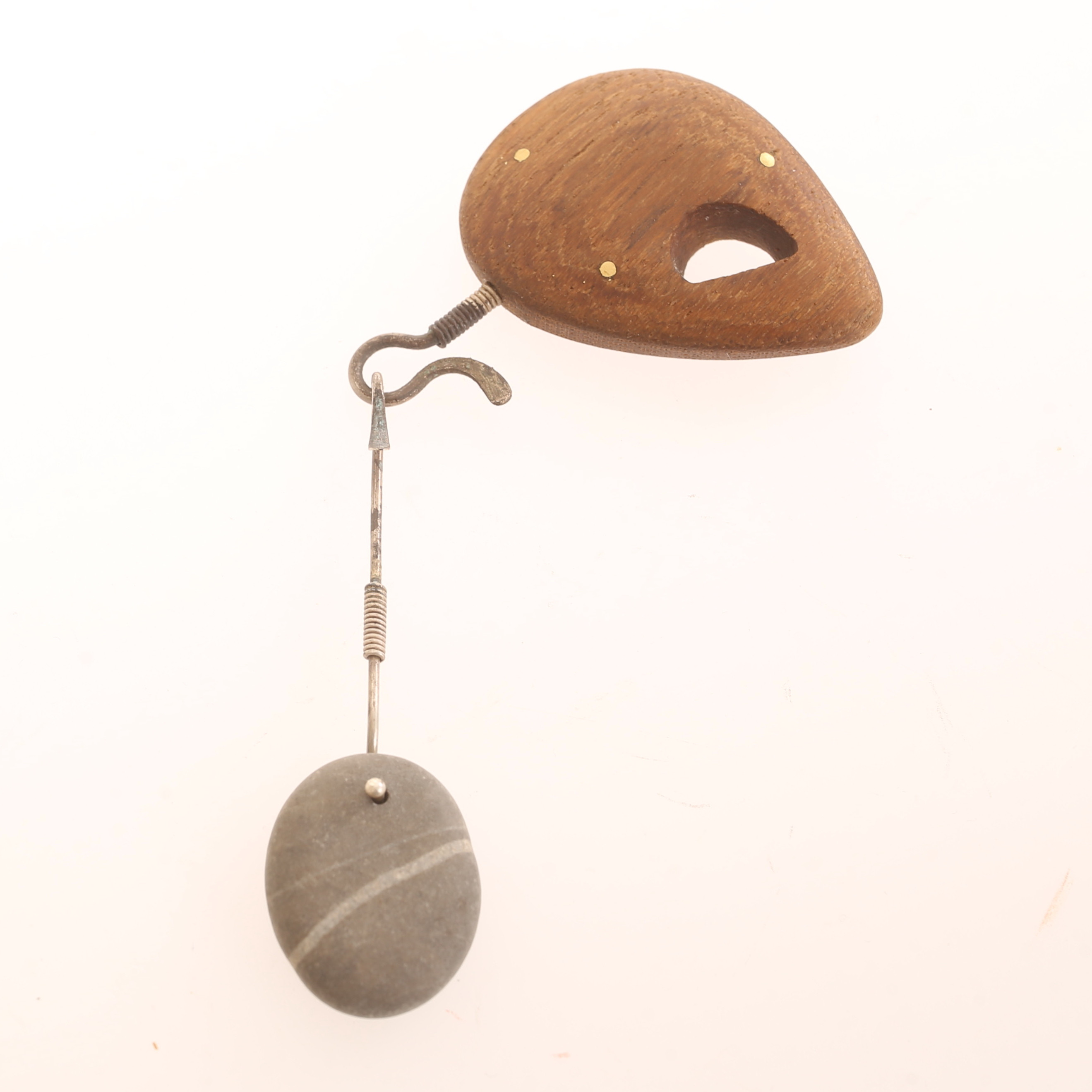 VIVIANNA TORUN BÜLOW-HÜBE. Brosch med hänge, egen verkstad, 1950-tal.