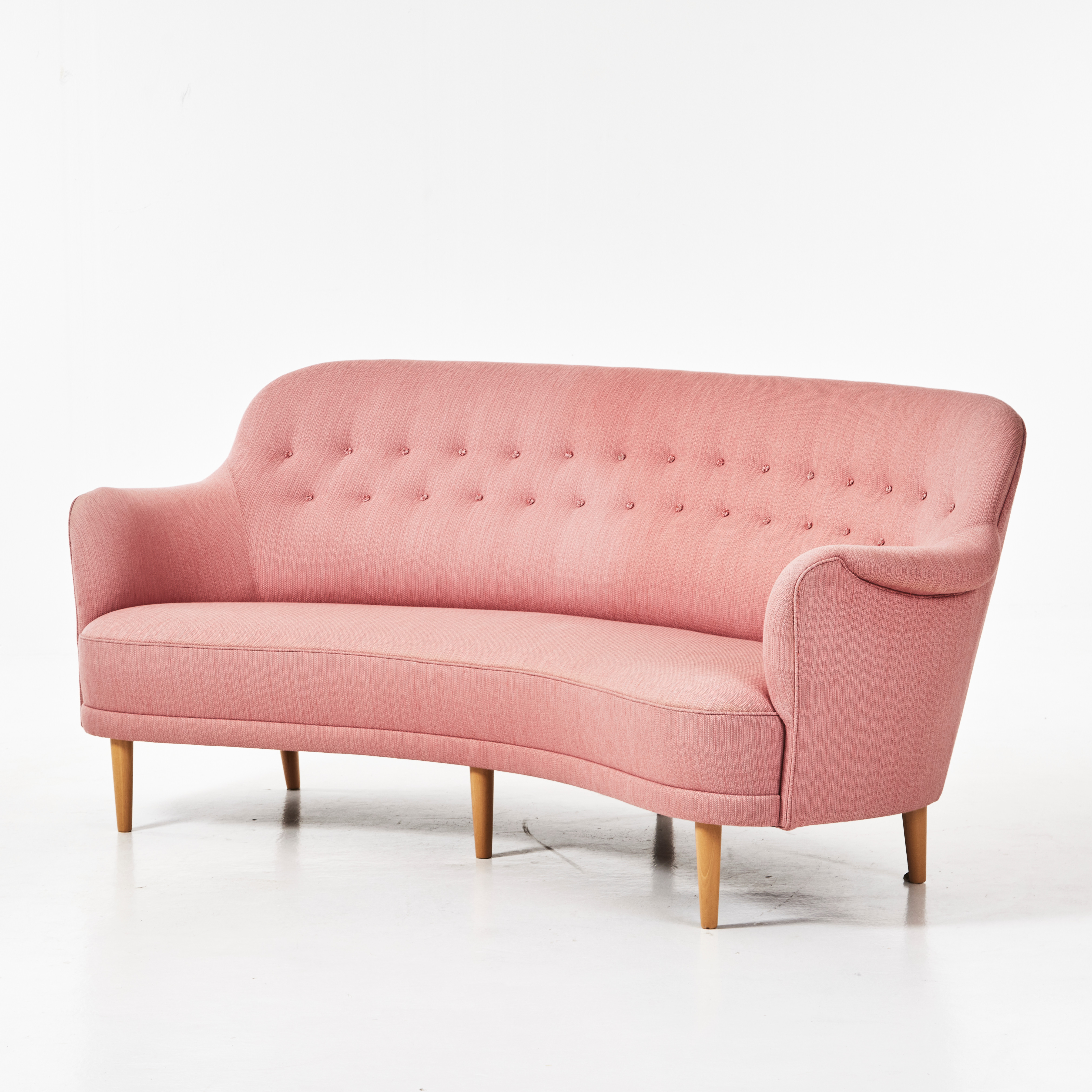 CARL MALMSTEN. Soffa, "Samsas" svängd modell, OH Sjögren.