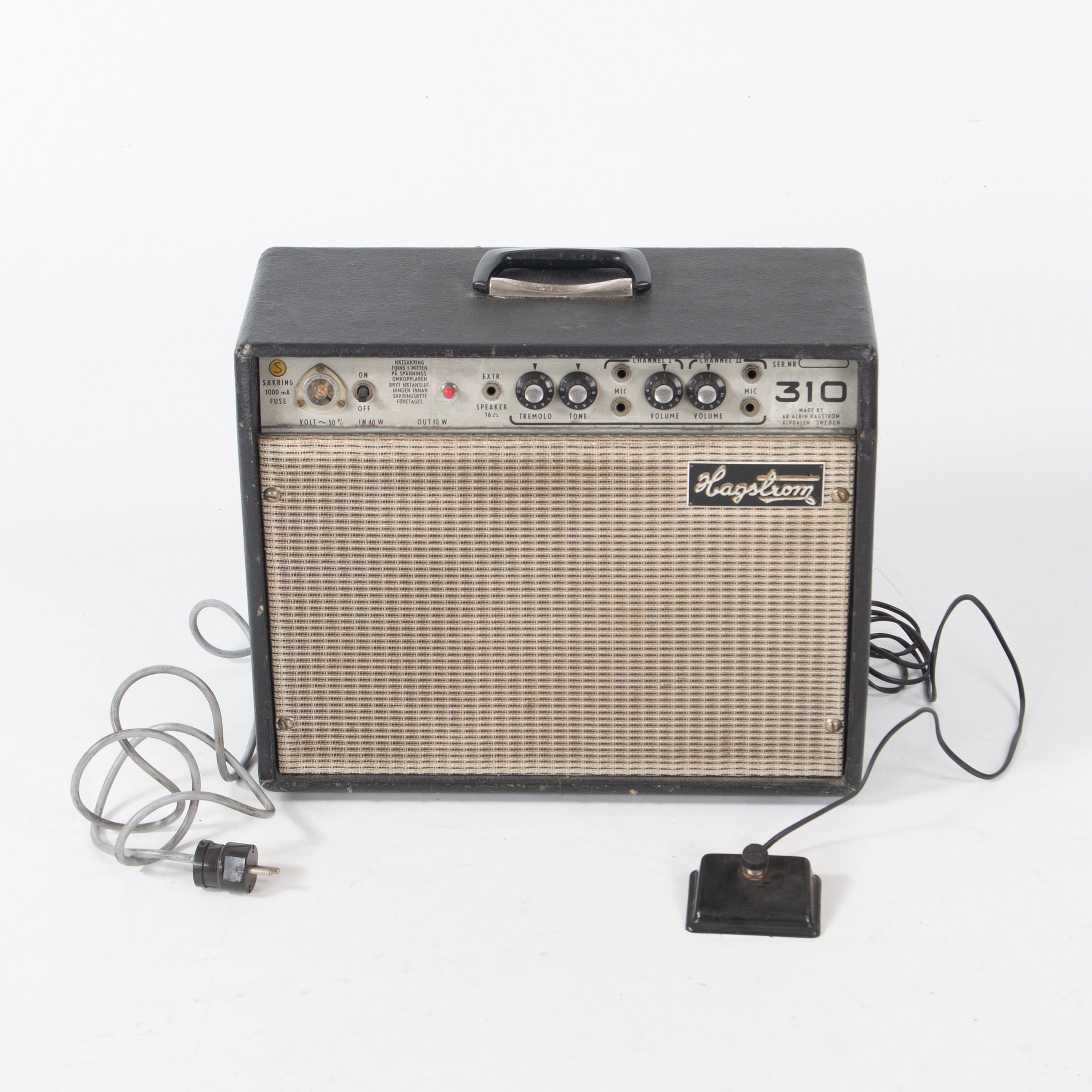 RÖRFÖRSTÄRKARE, HAGSTRÖM 310, ca 1968.