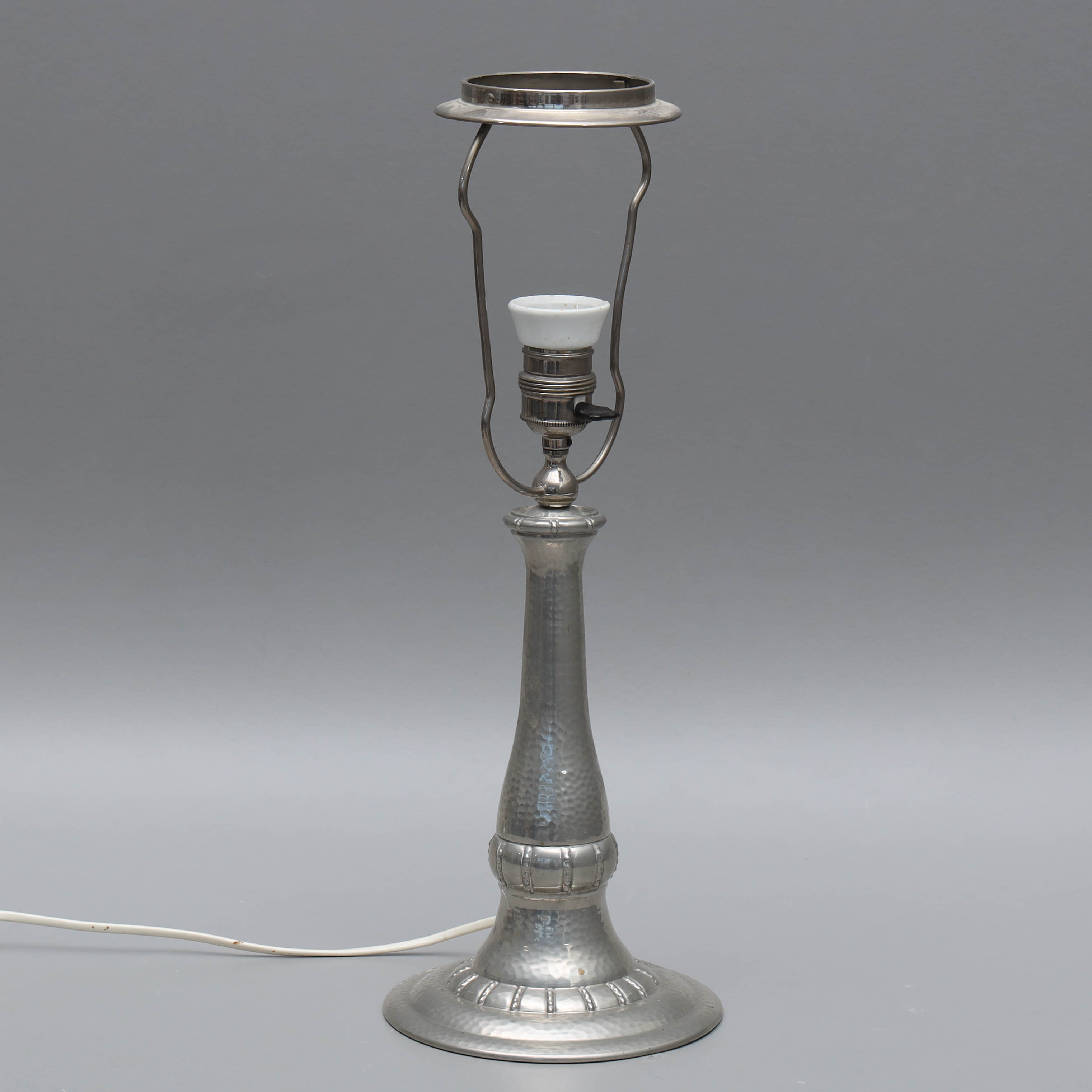 BORDSLAMPA, tenn, Hags, 1900-tal.