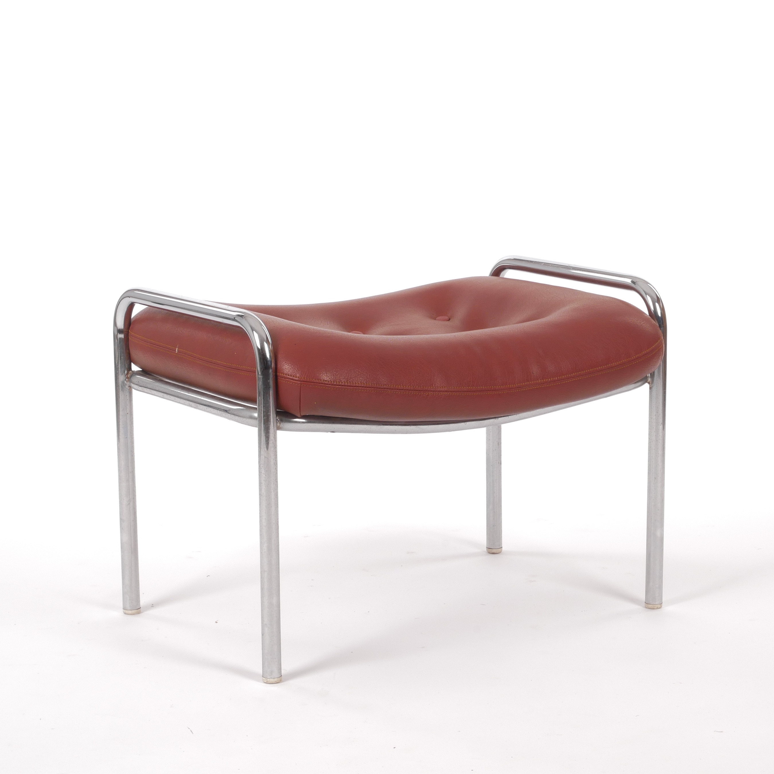 FOTPALL, stålrör och konstskinn, 1970-tal.