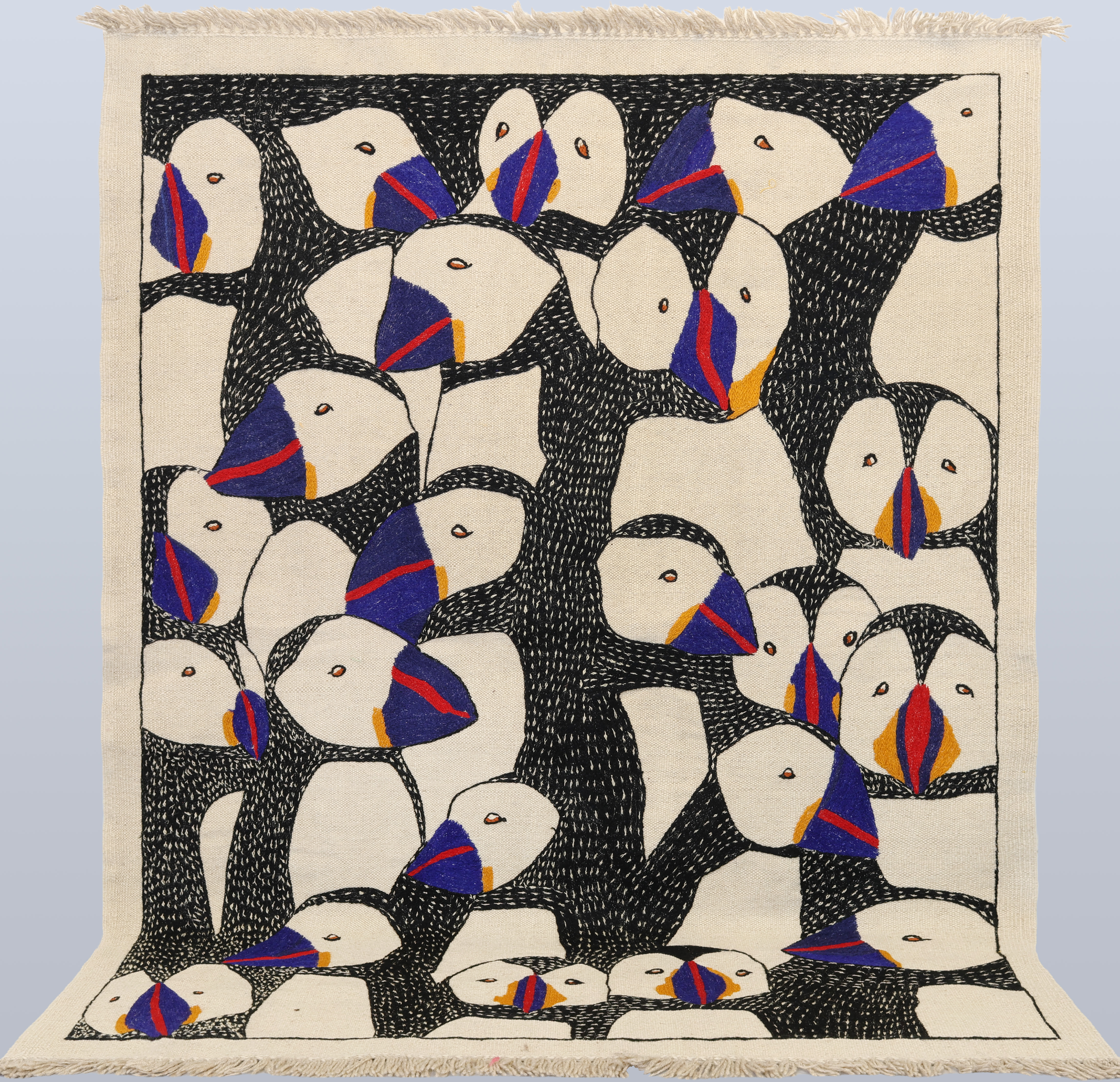 MATTA, Kelim med handbroderi, cirka 199 x 146 cm.