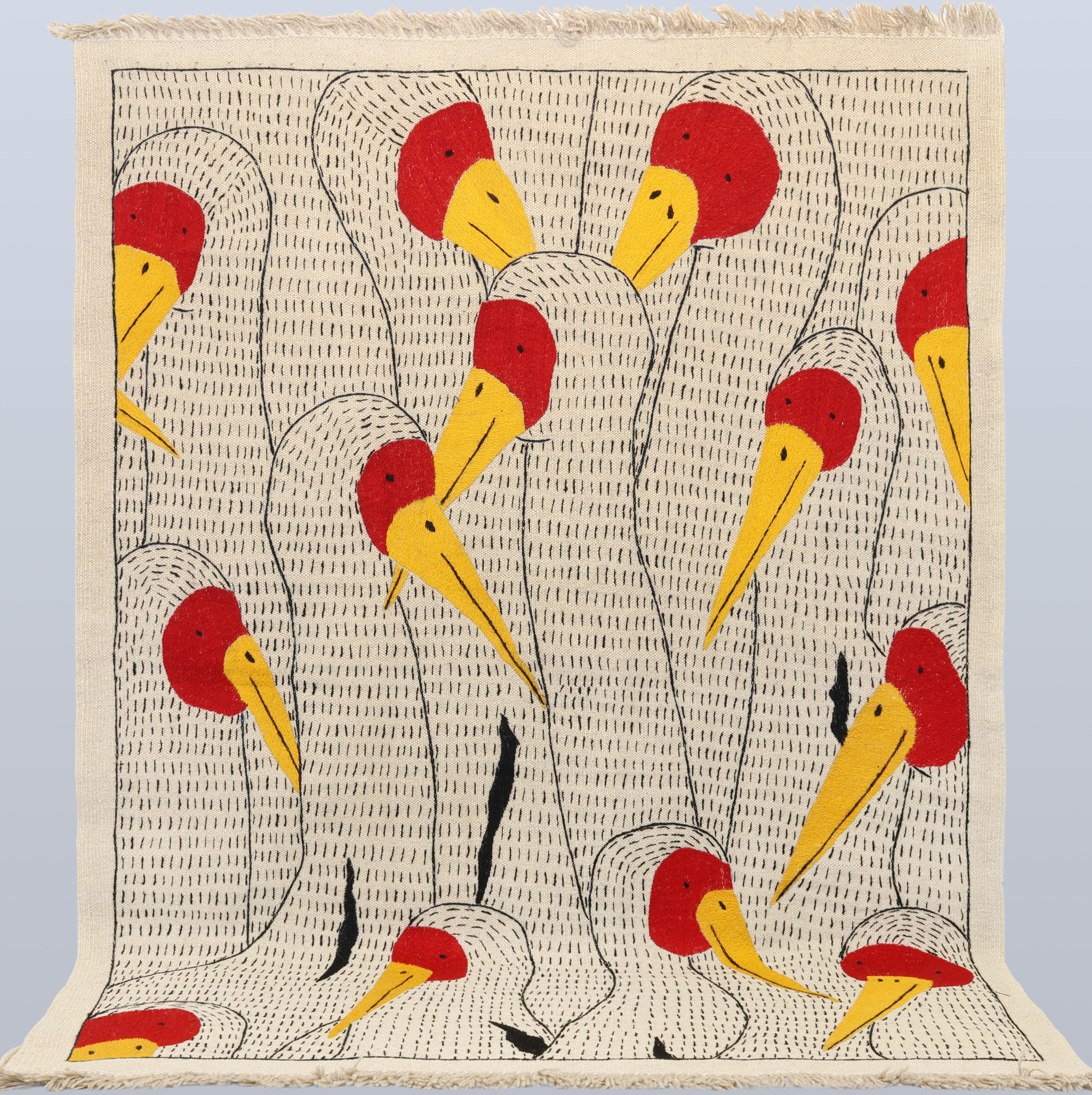 MATTA, Kelim med handbroderi, cirka 199 x 147 cm.