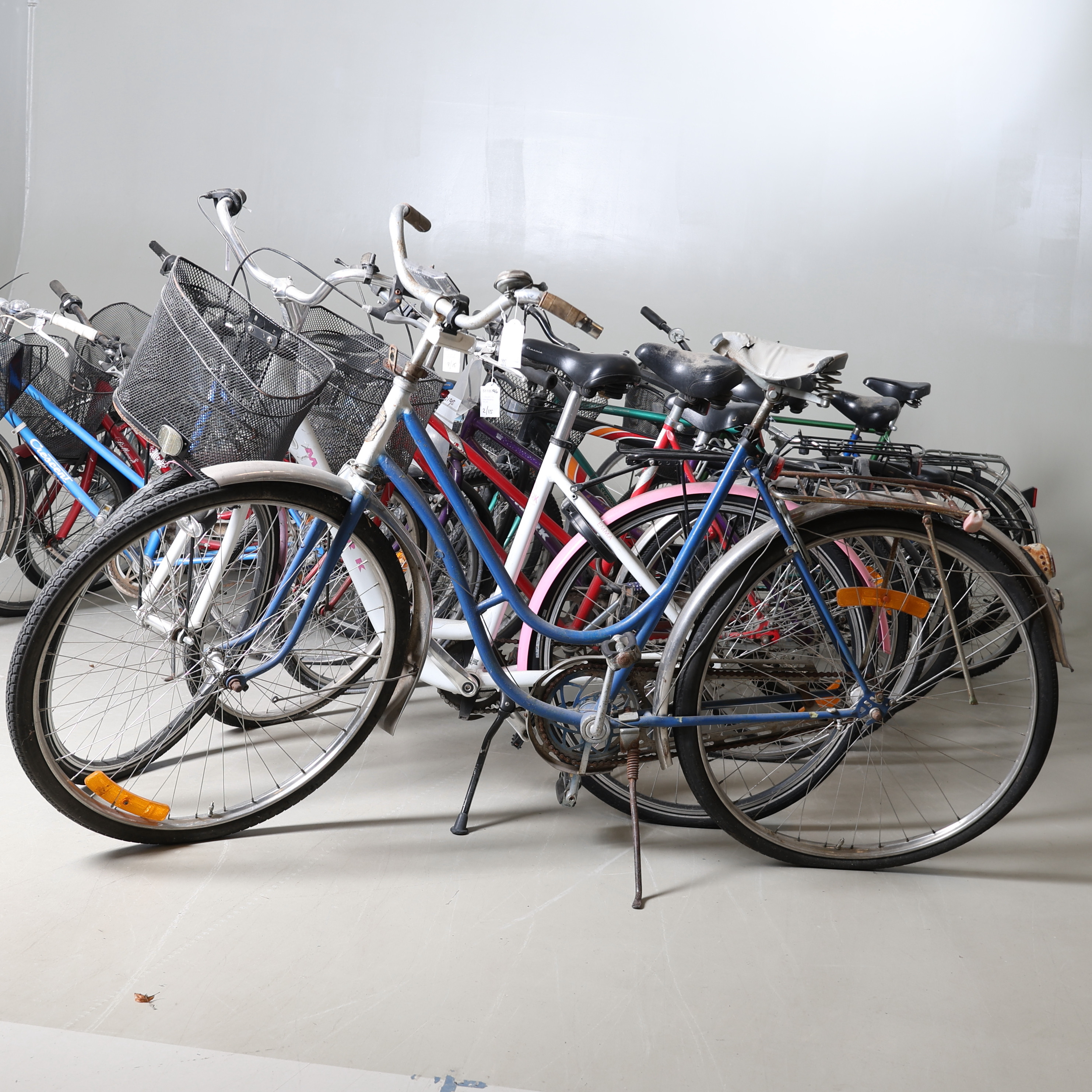CYKLAR, 15 st, olika tillverkare, 16-28".