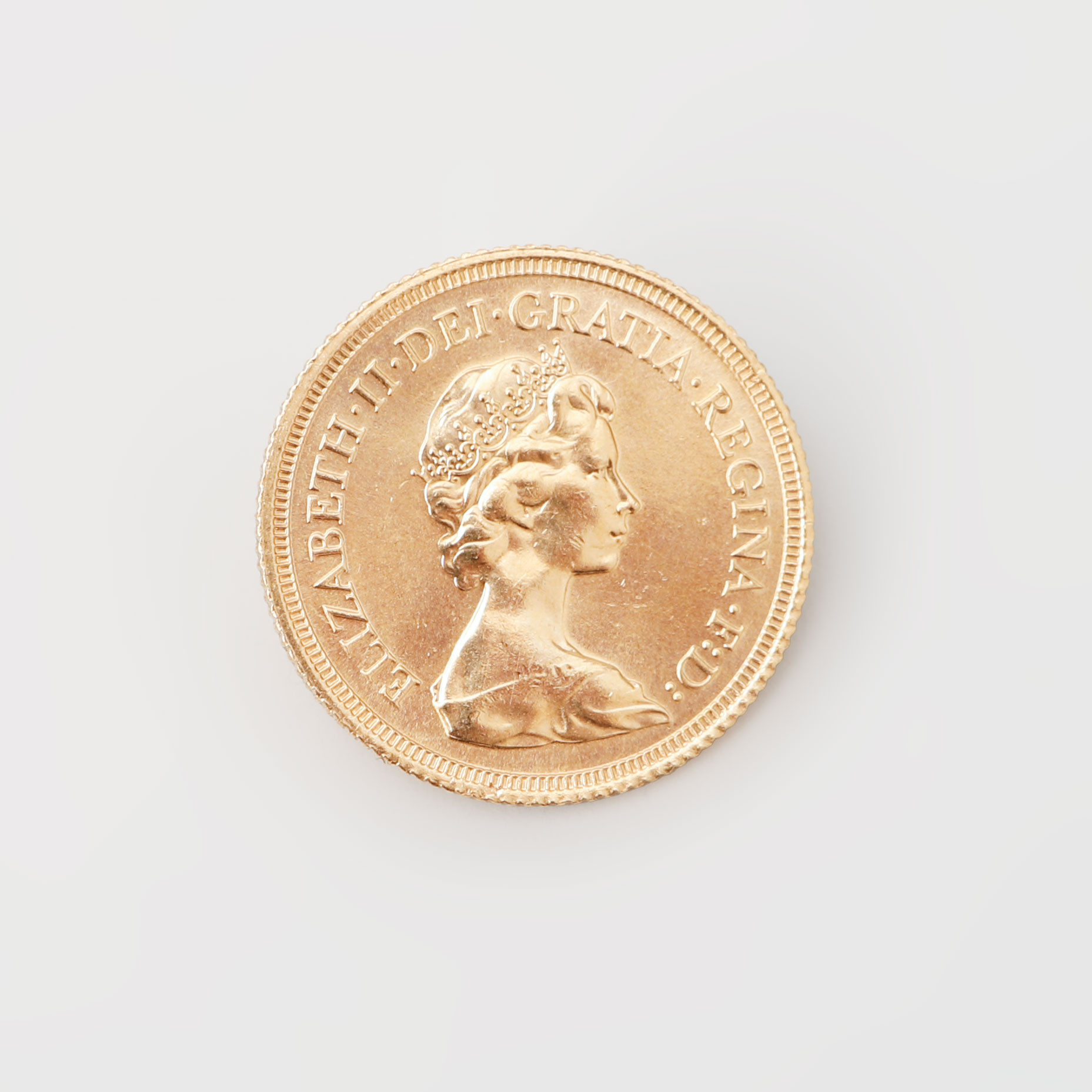 GULDMYNT, Sovereign, Elisabeth II, Storbritannien, 1980.