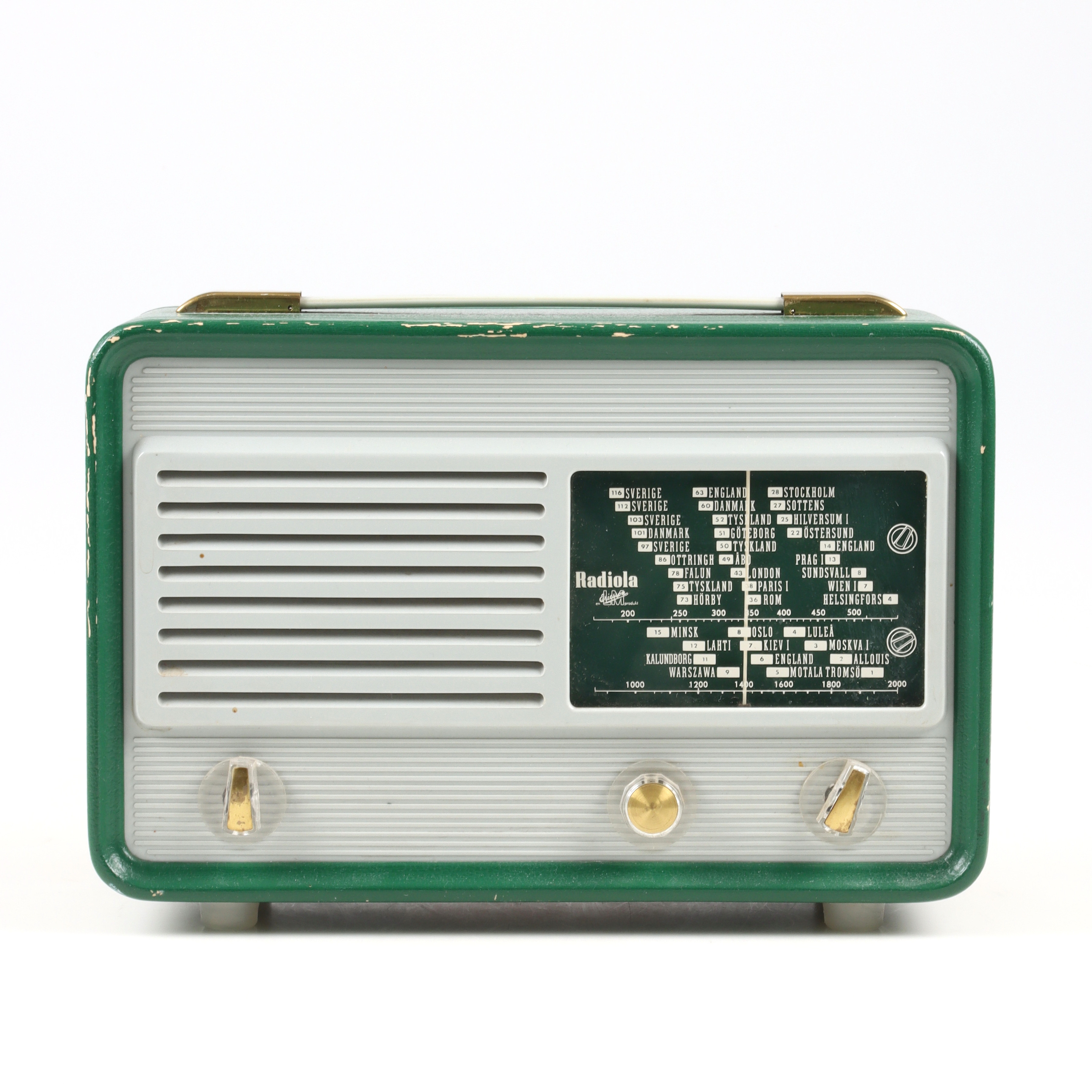 RADIO, "Amulett", Radiola. LM Ericsson. 1950-tal.