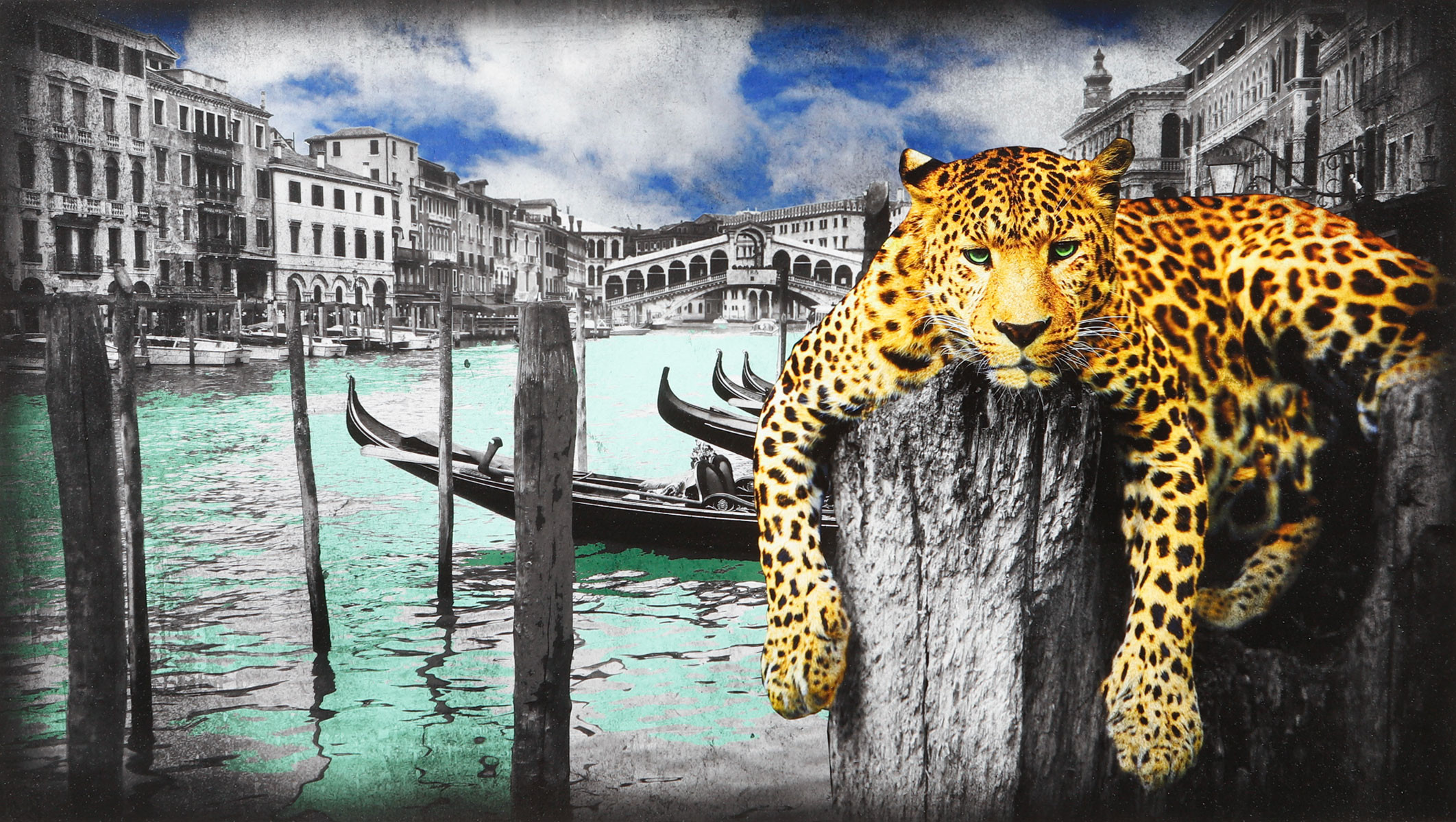 LARS TUNEBO. "Hanging in Venice", pigment print, signerad och numrerad 28/30.