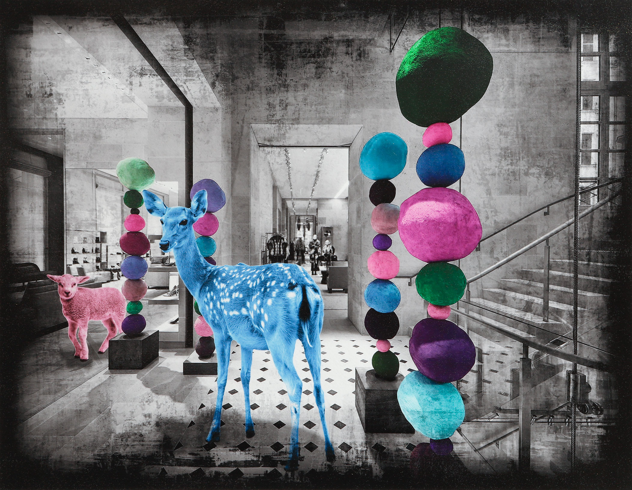 LARS TUNEBO. "Luxury shopping", pigment print, signerad och numrerad 14/30.