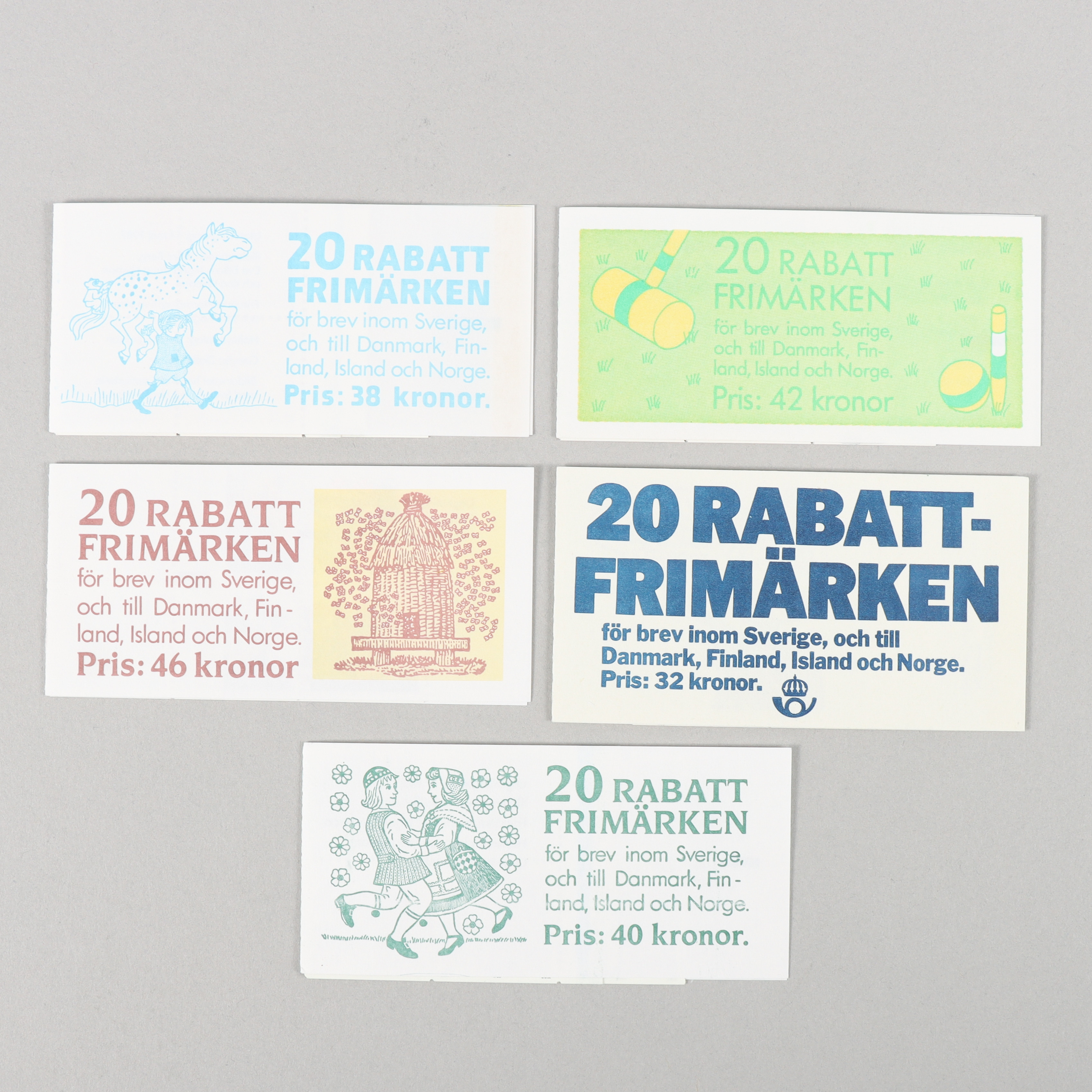 RABATTFRIMÄRKEN 5 häften.
