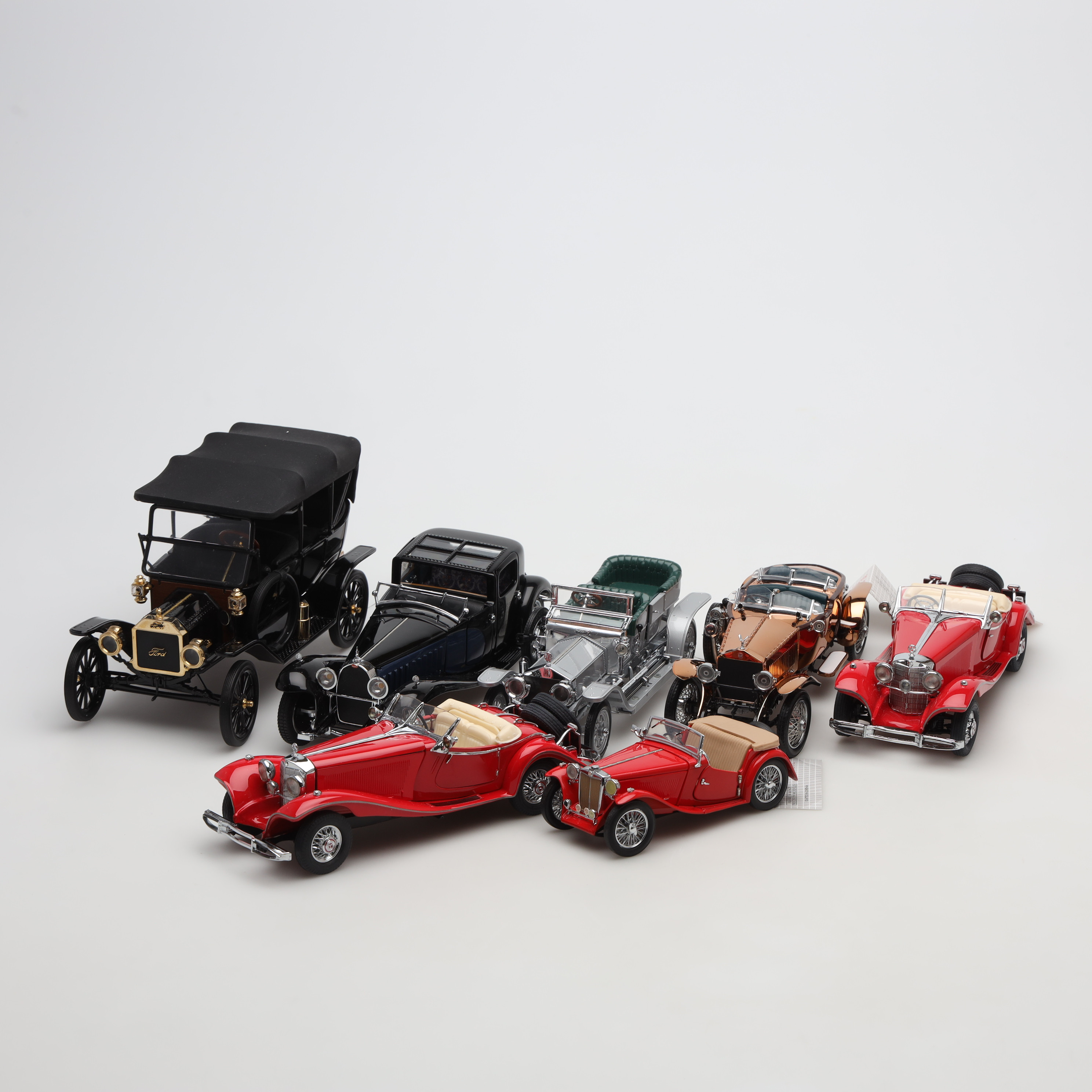 MODELLBILAR, 7 stycken, Franklin Mint.