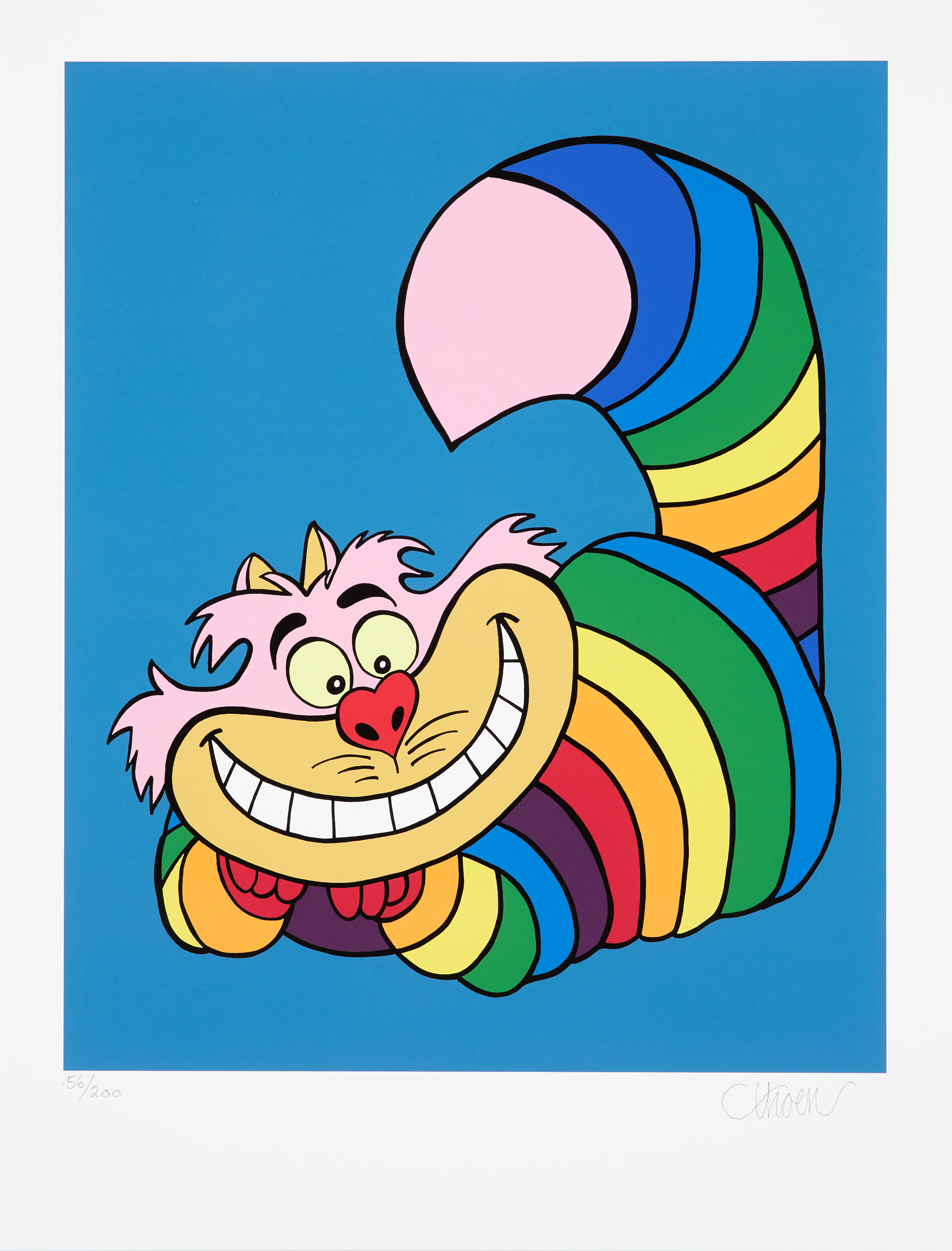 PETTER THOEN. "Pride Cat", gliceetryck, signerad, numrerad 56/200.