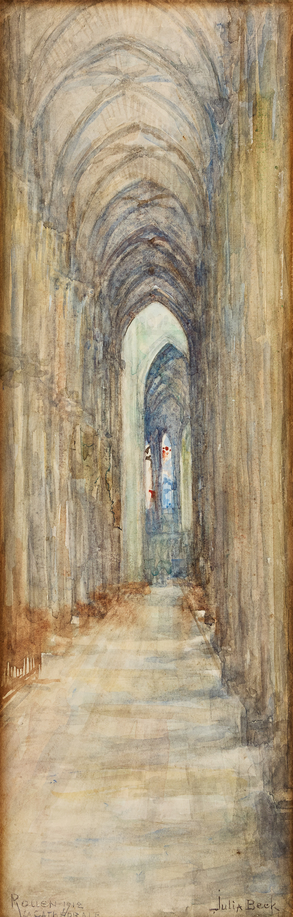 JULIA BECK. Cathédrale Notre Dame de Rouen, 1912.