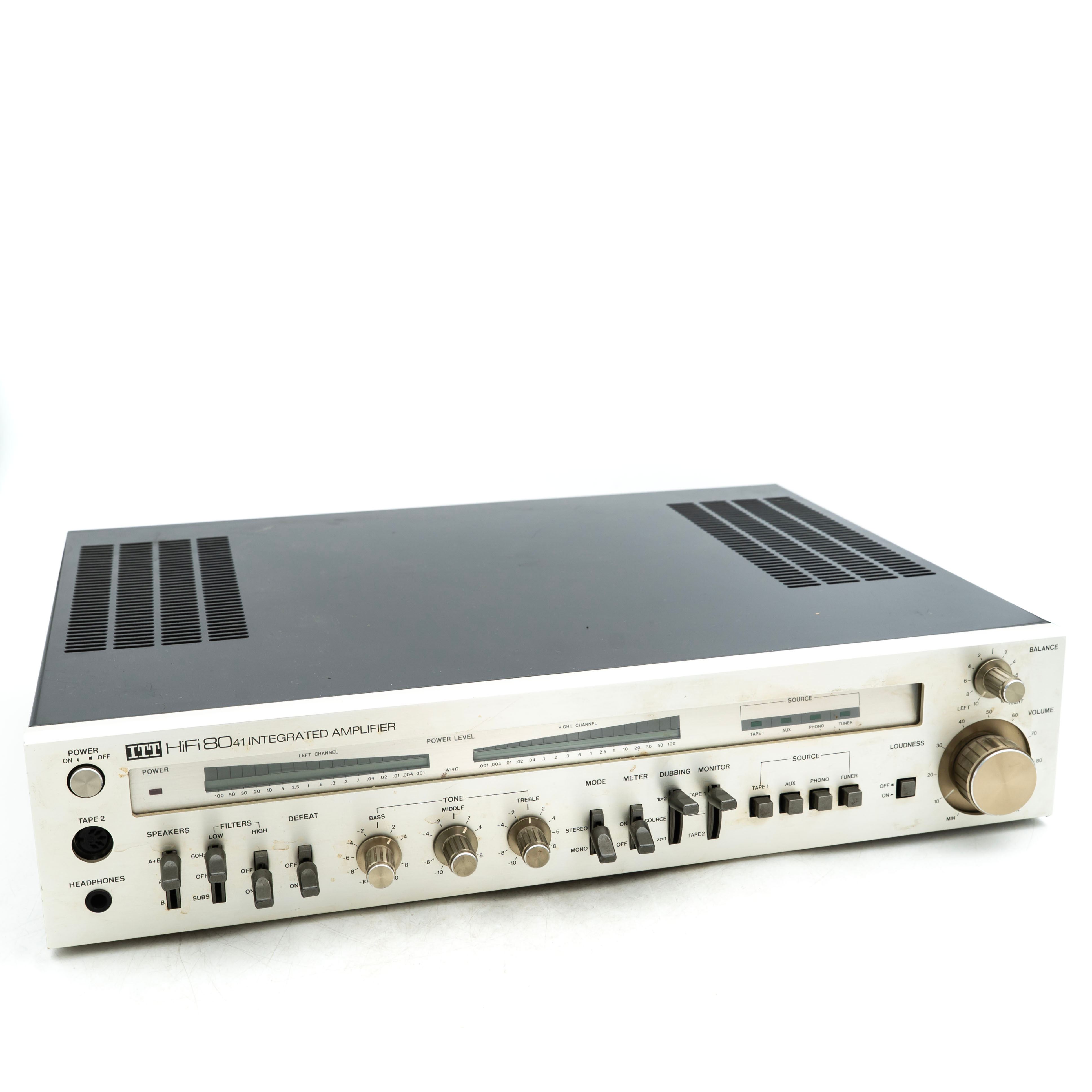 SCHAUB LORENZ. FÖRSTÄRKARE/RECIEVER, ITT 8041, 1980tal.