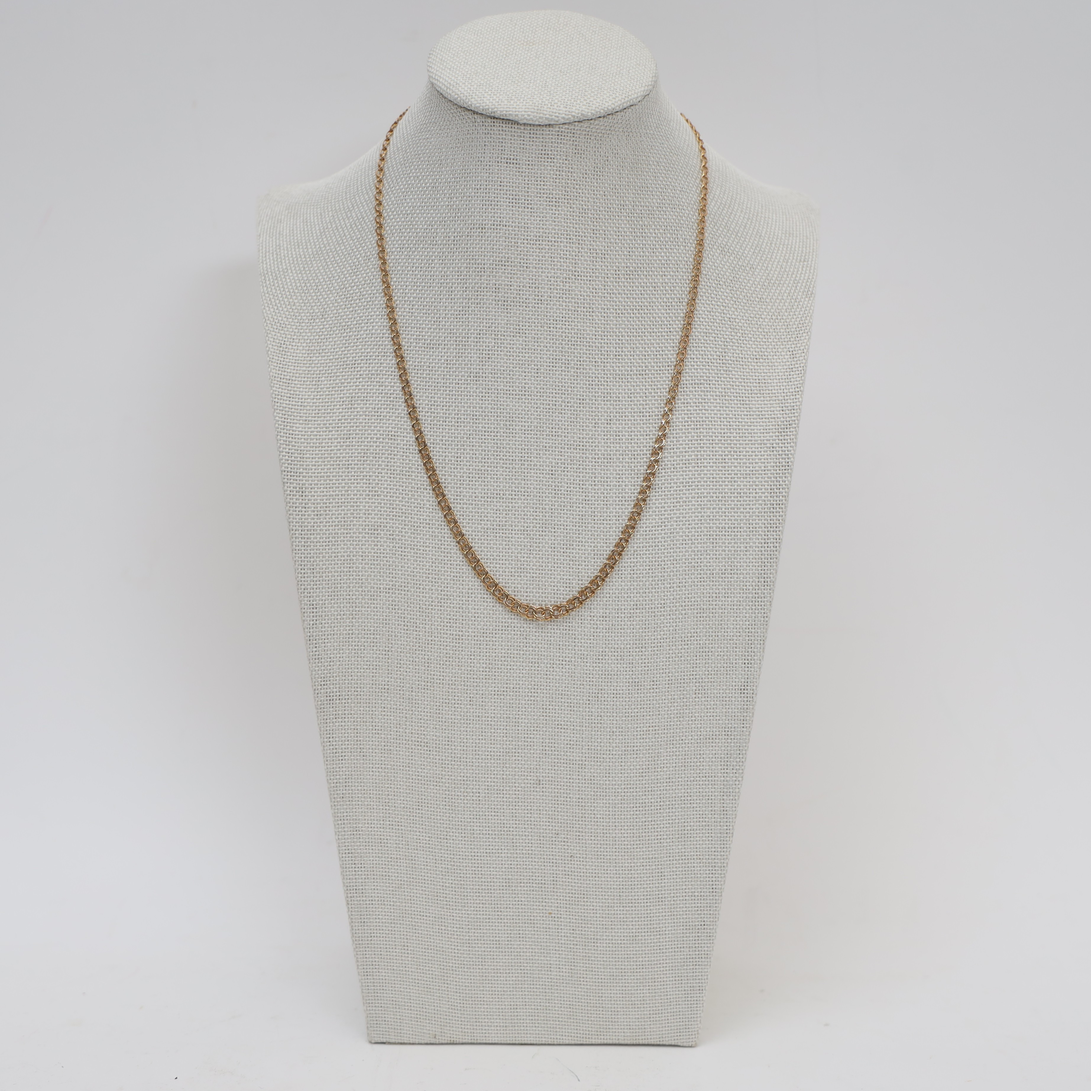 HALSBAND, 18k, guld, doserad bismarcklänk.