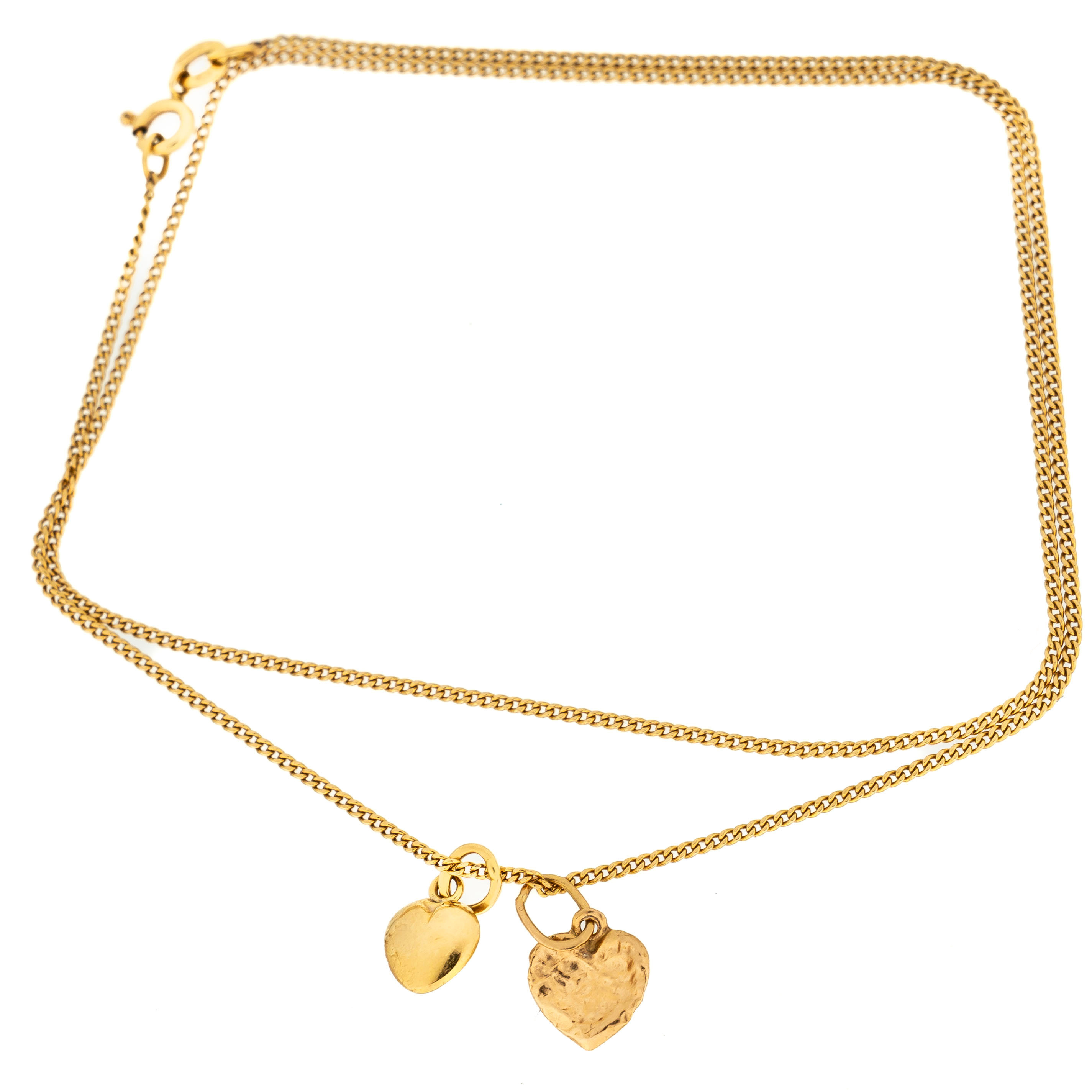HALSBAND MED HÄNGEN, 18K Guld, 1900-tal.