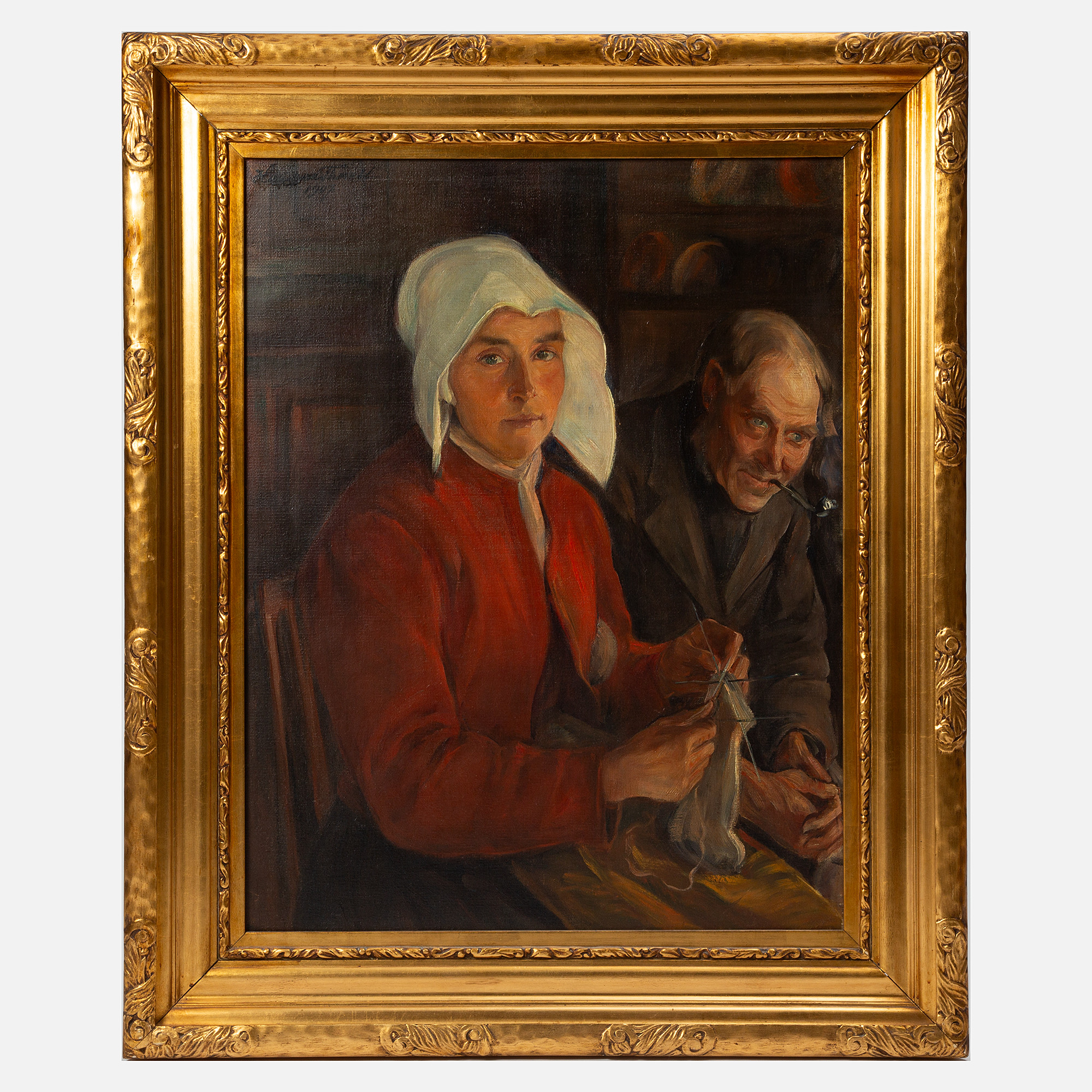 HILDEGARD THORELL. Olja på duk, signerad och daterad 1907.