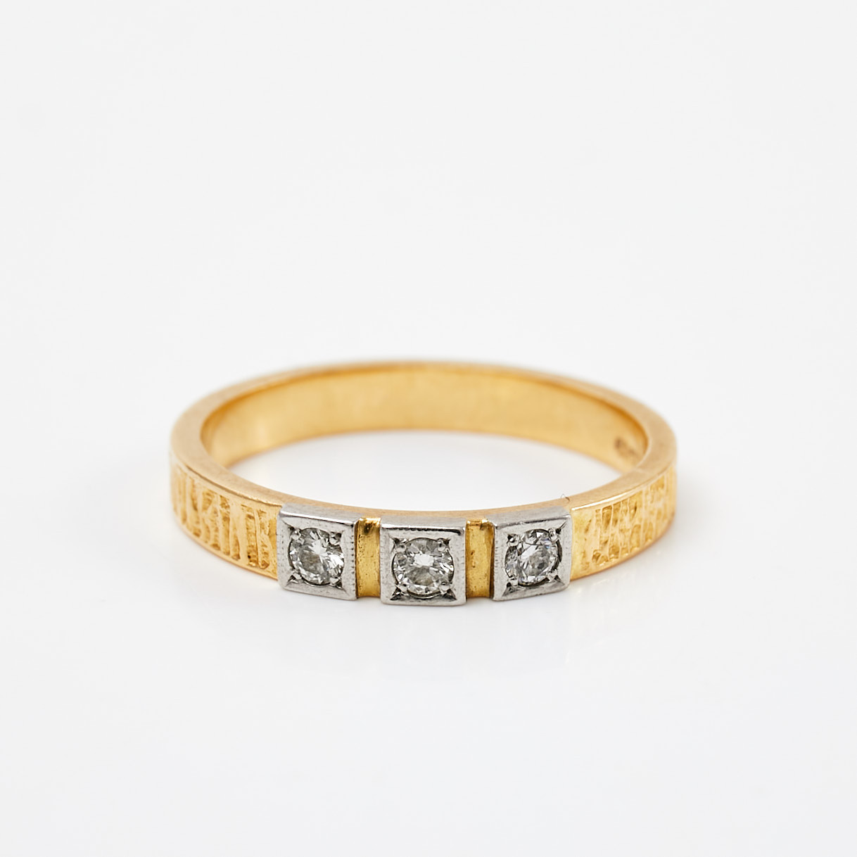 RING, 18 k röd- och vitguld, briljantslipade diamanter, totalt ca 0,12 ct, Lapponia, 2009, finska stämplar.