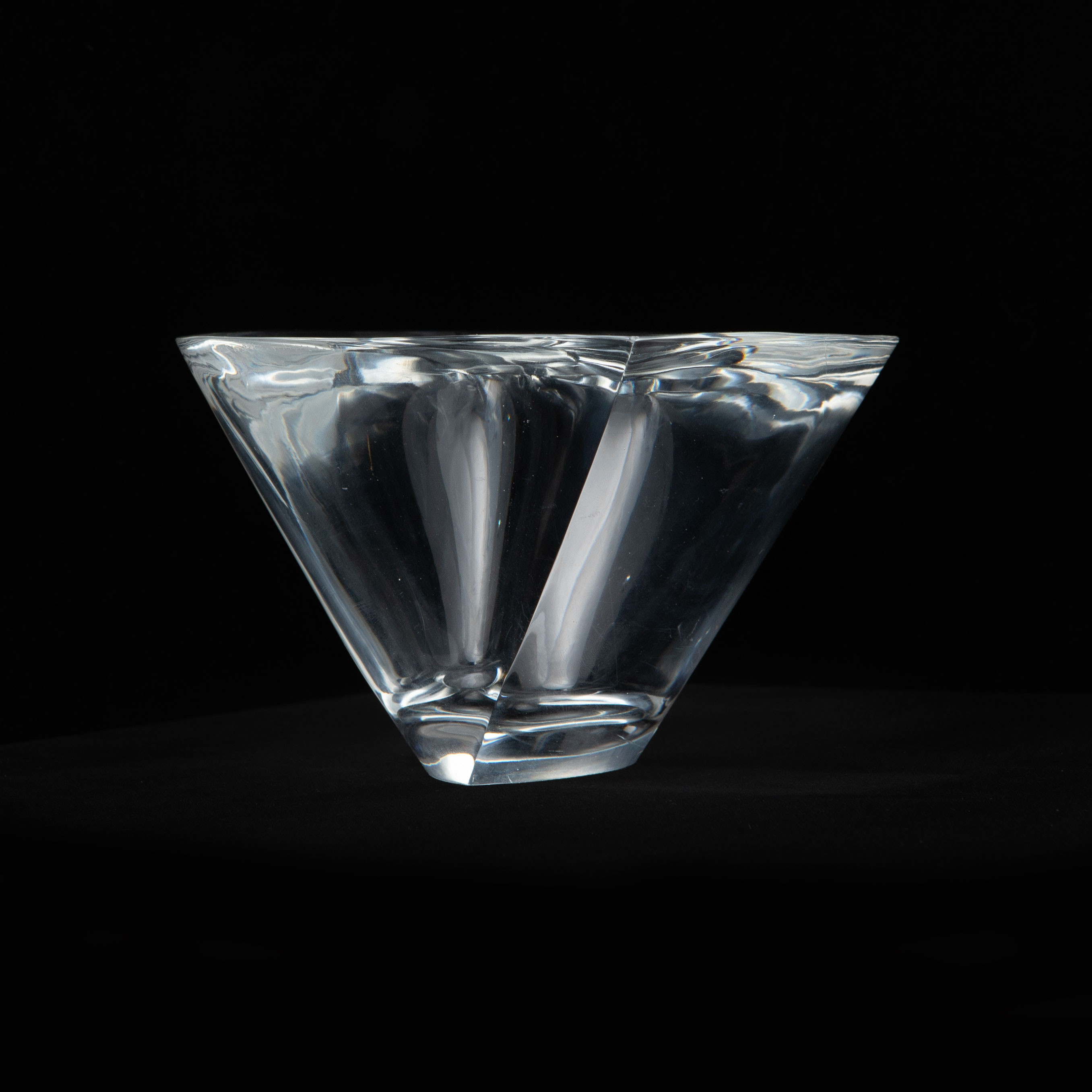 TAPIO WIRKKALA. Skål, "Kuutonen" / Sexan", glas, Iittala, 1954.