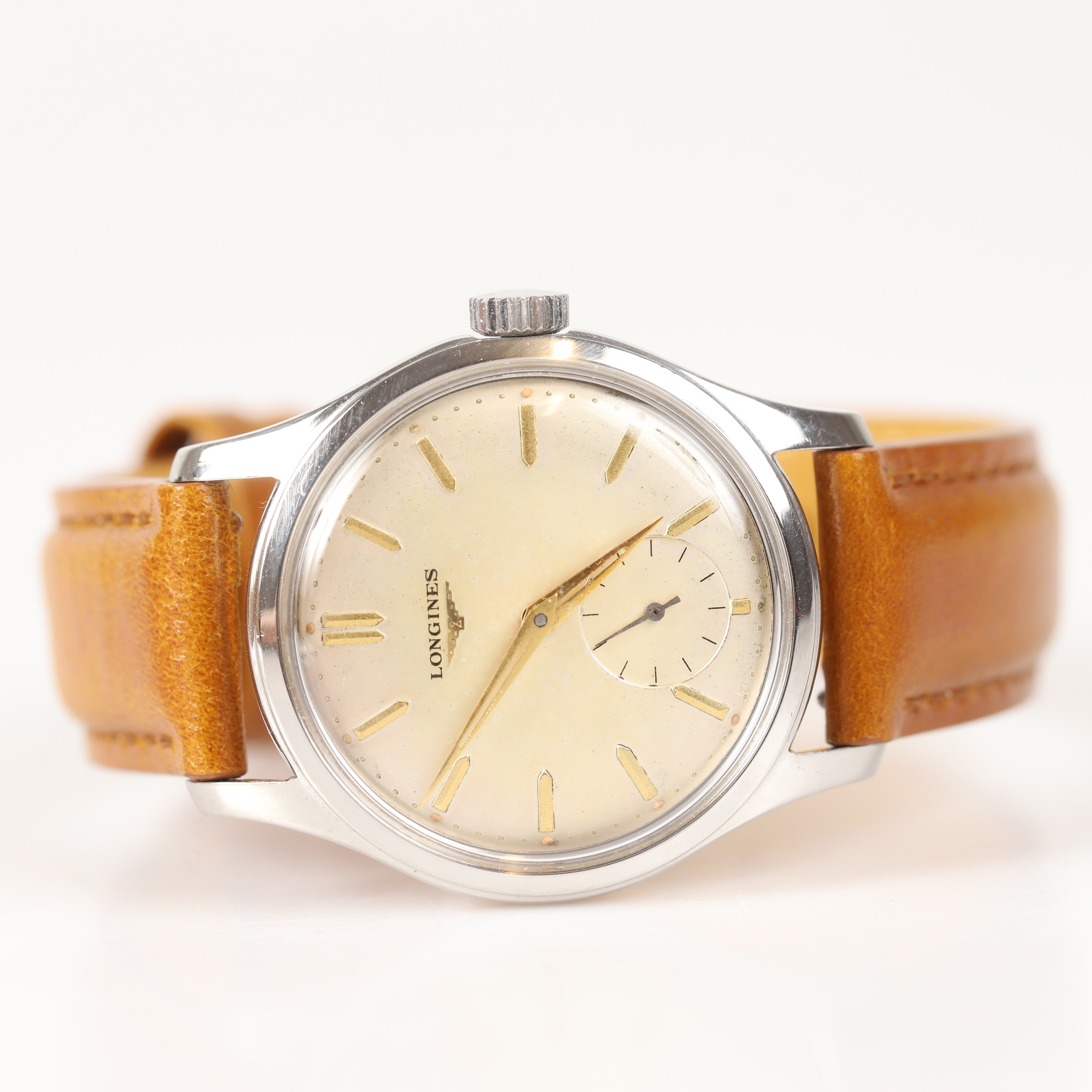 ARMBANDSUR, Longines, stål, 1958.