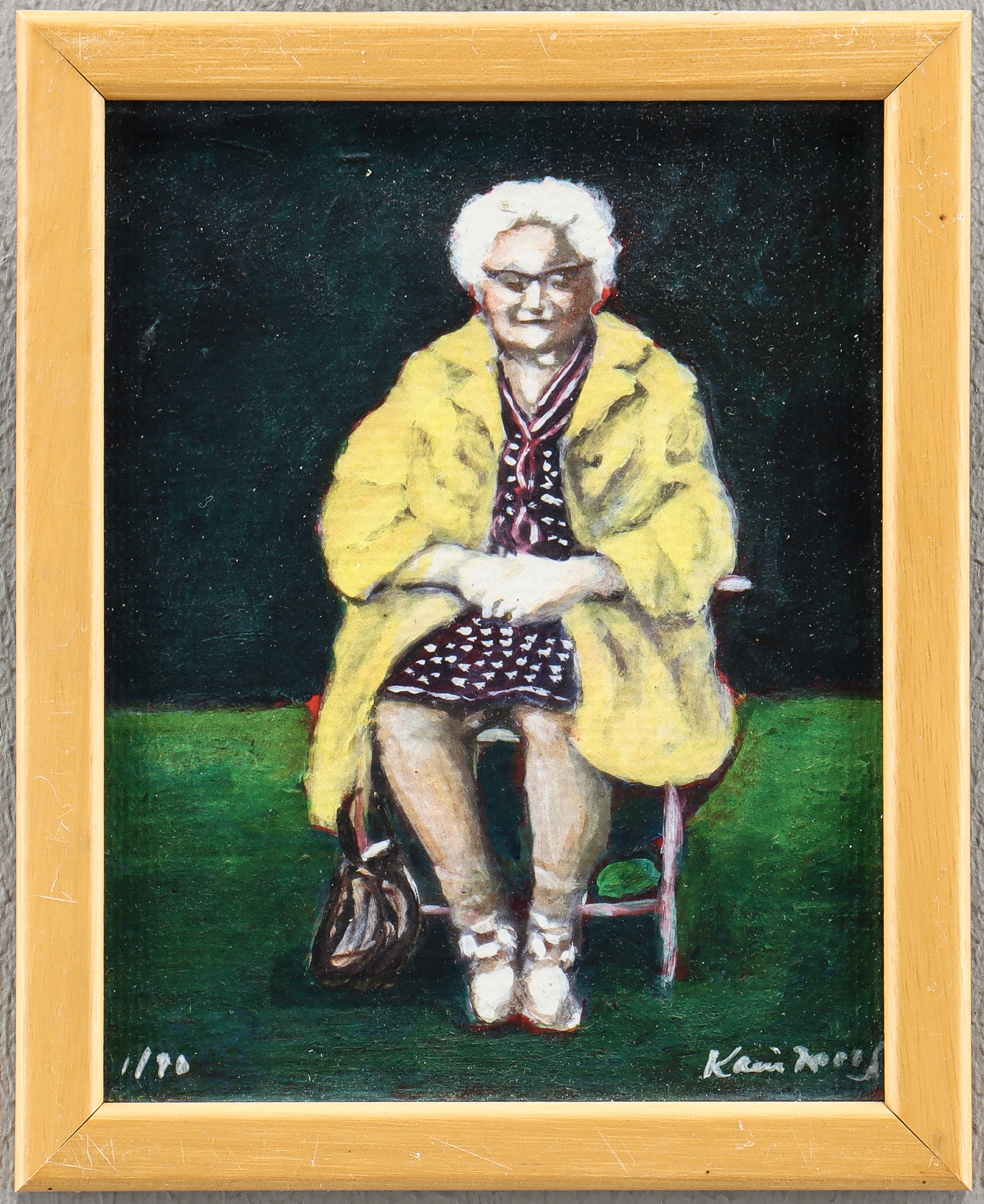 KARIN  BROOS. Litografi 1/90, signerad.