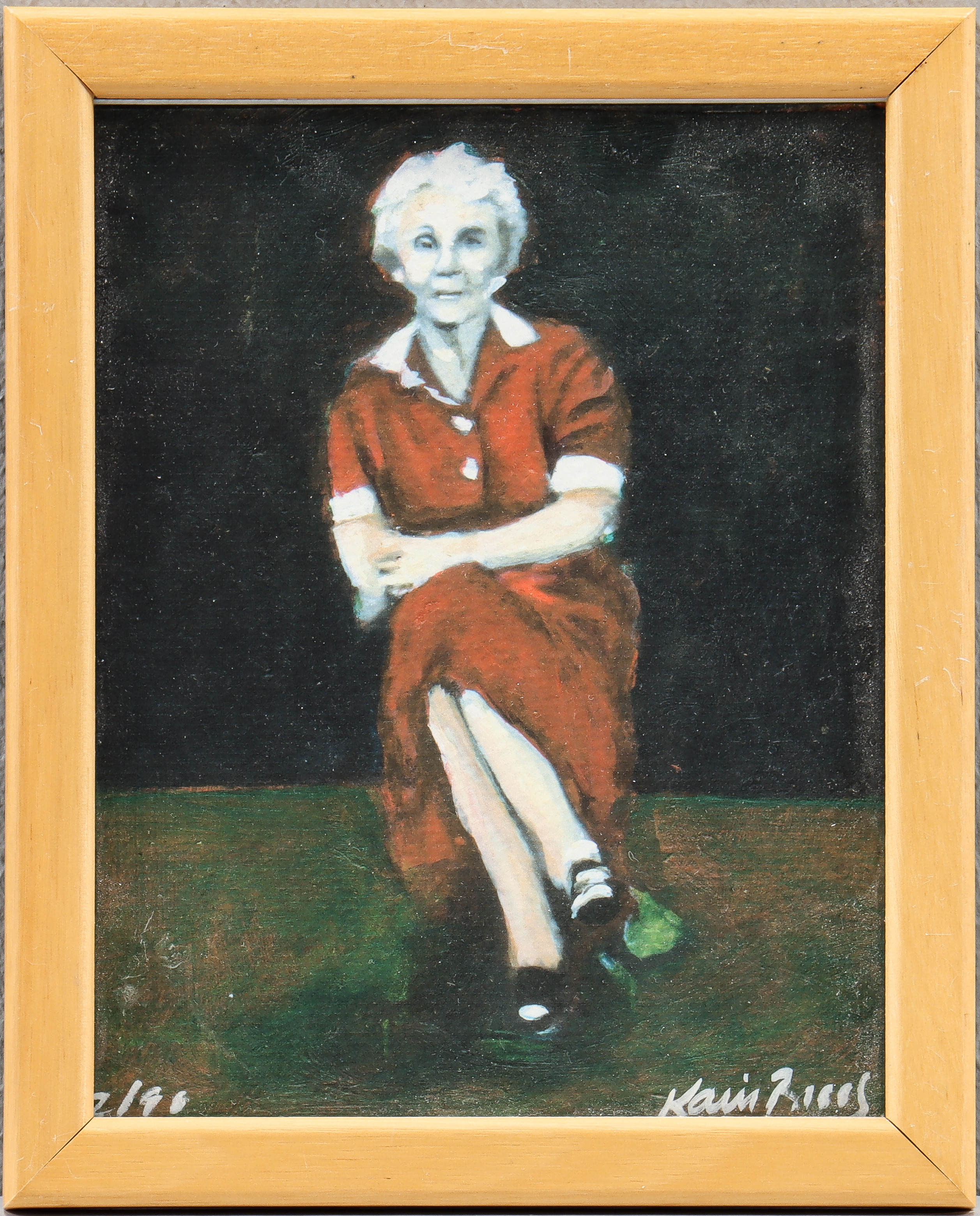 KARIN  BROOS. Litografi 1/90, signerad.