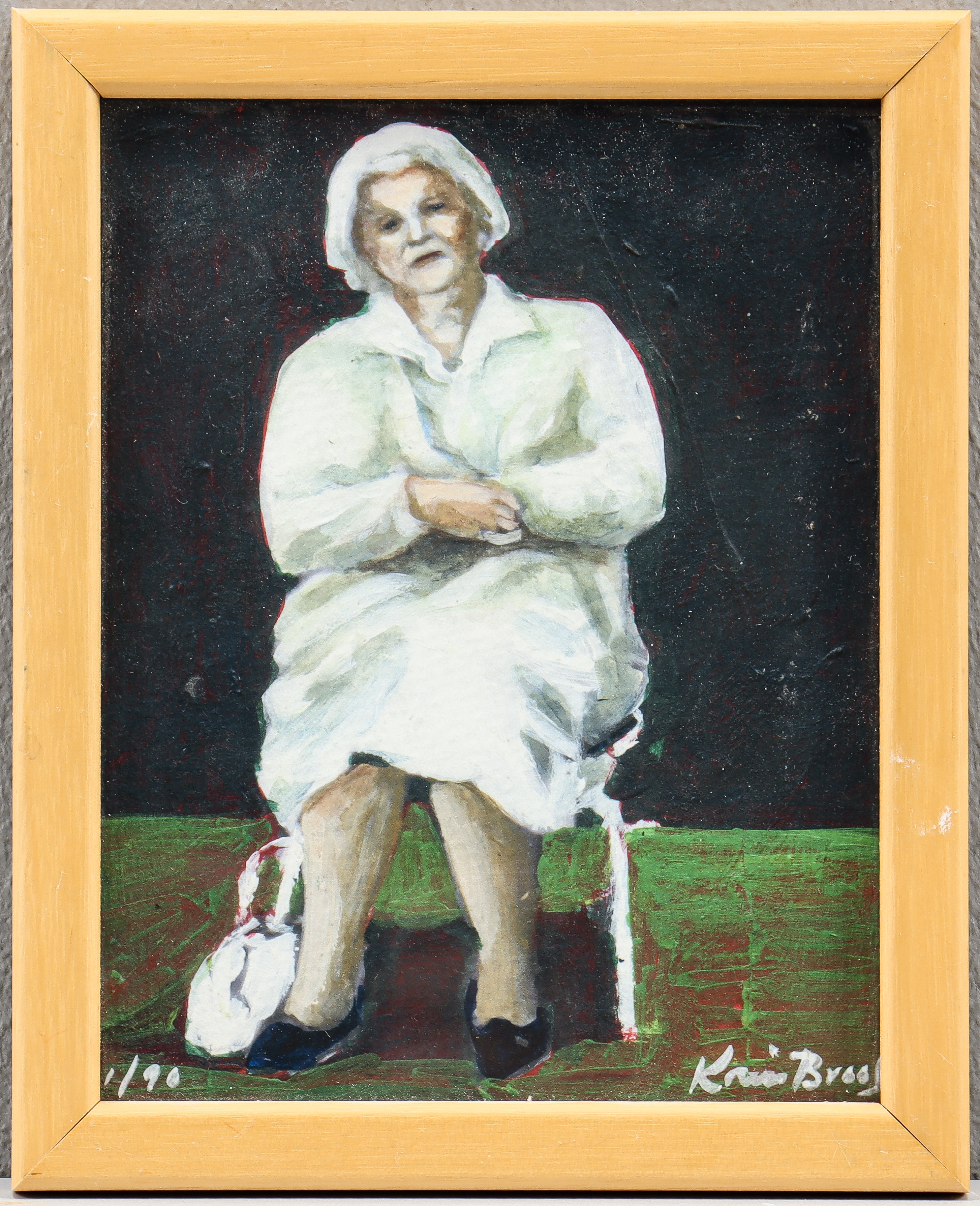 KARIN  BROOS. Litografi 1/90, signerad.