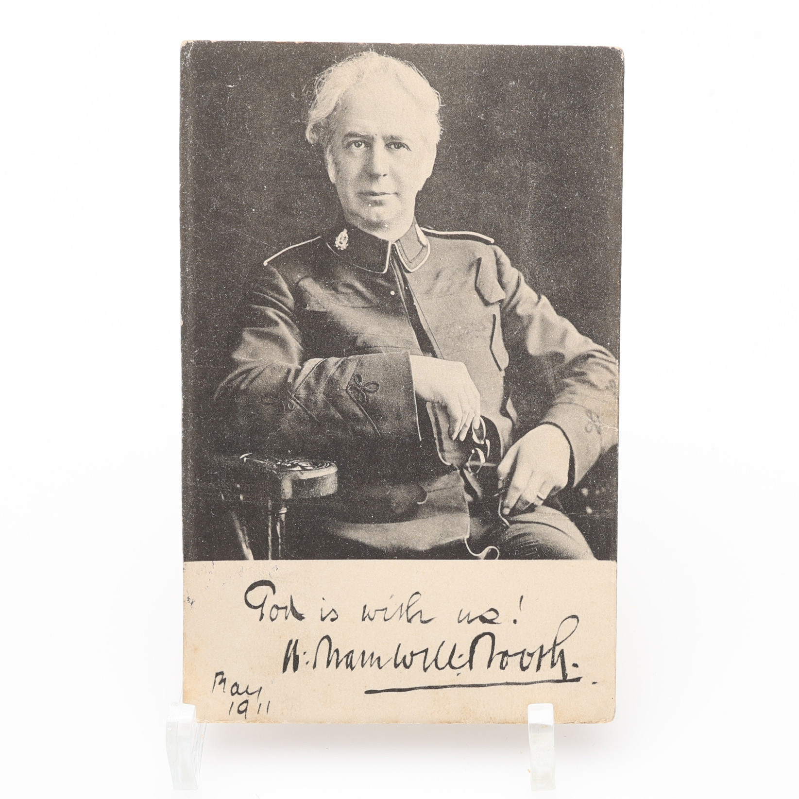 AUTOGRAF. BRAMWELL BOOTH (1856-1929) FRÄLSNINGSARMENS ANDRE GENERAL - SON TILL WILLIAM BOOTH.
