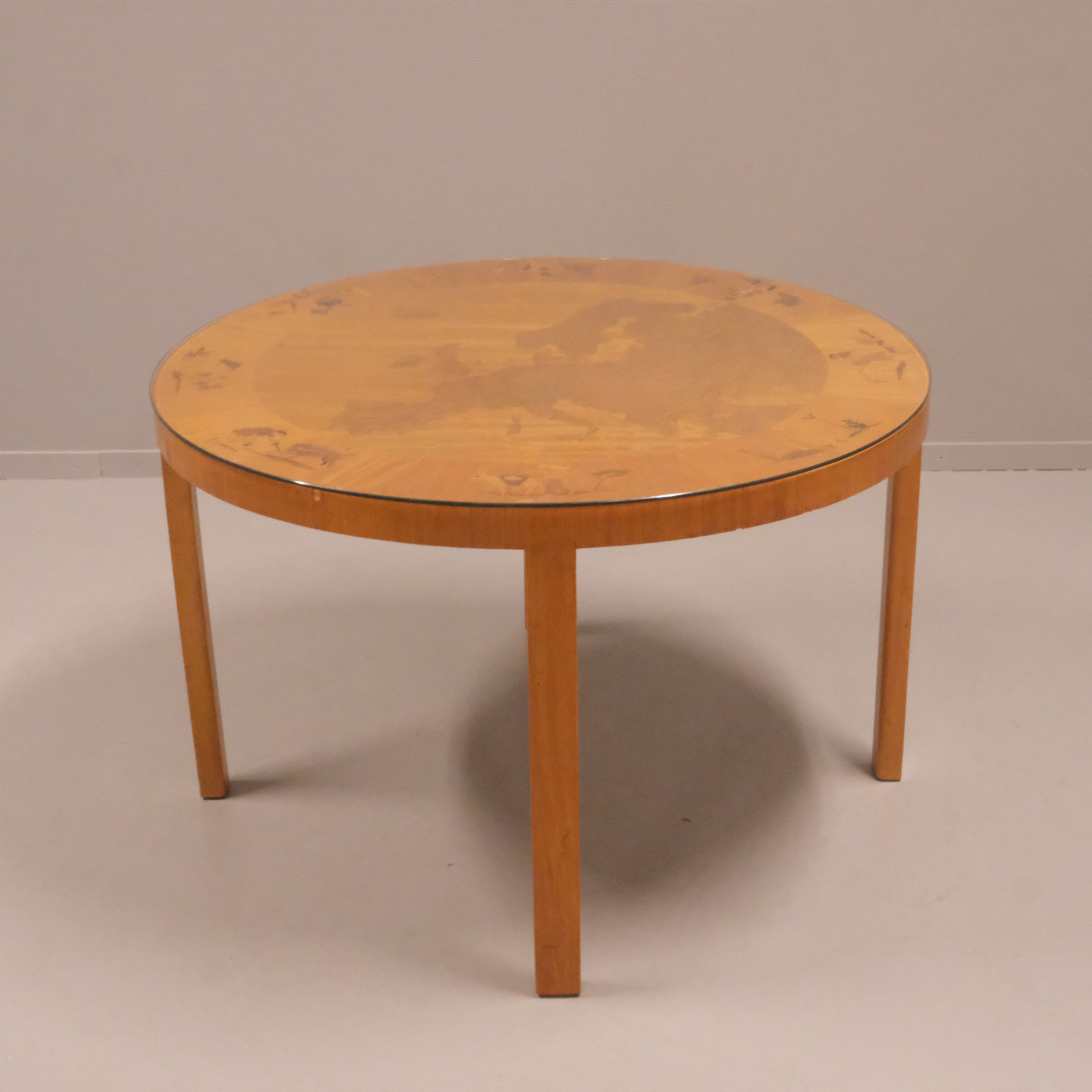 BIRGER EKMAN. SOFFBORD. MJÖLBY INTARSIA.
