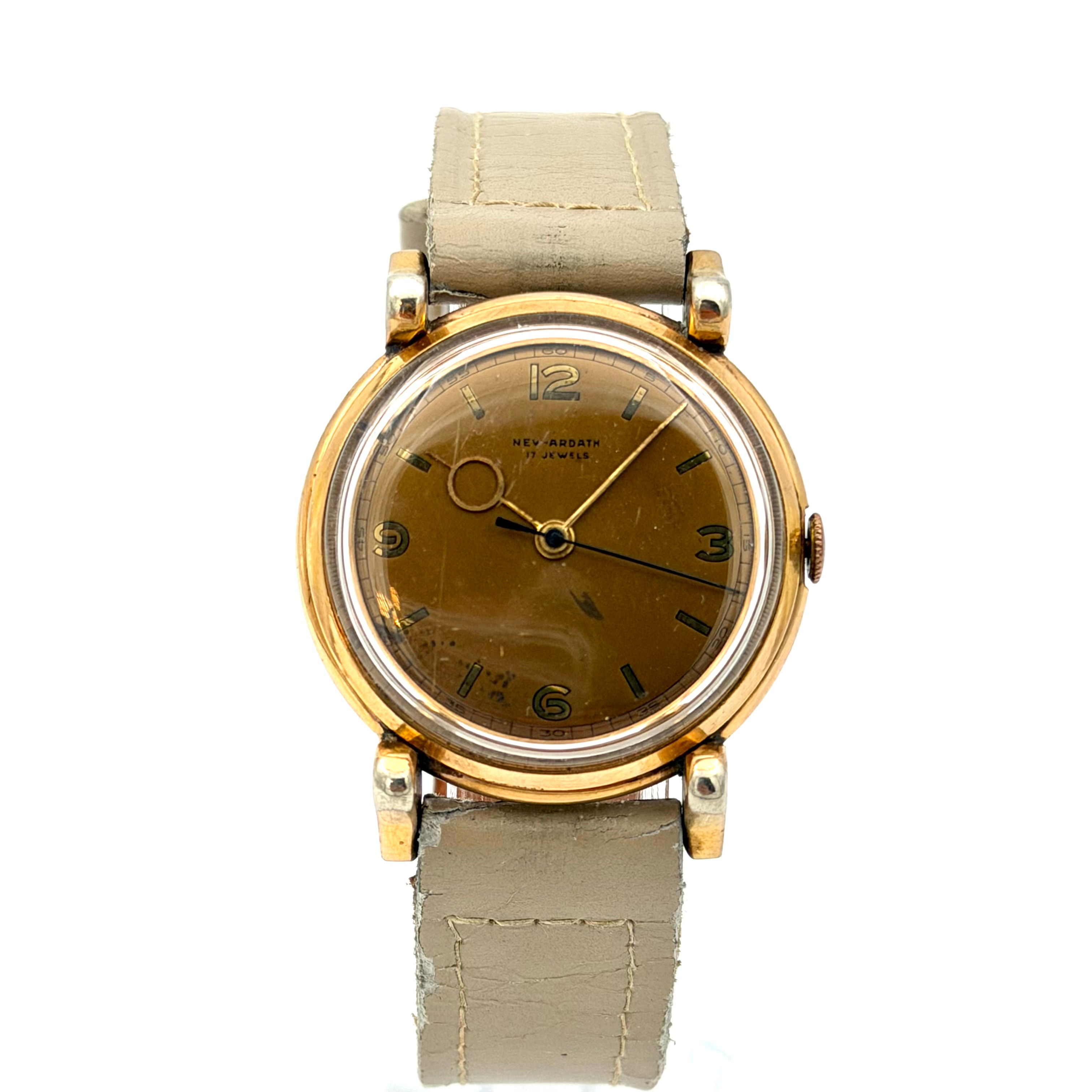 NEW ARDATH, armbandsur, 1930-tal, manuell, gulddouble´.
