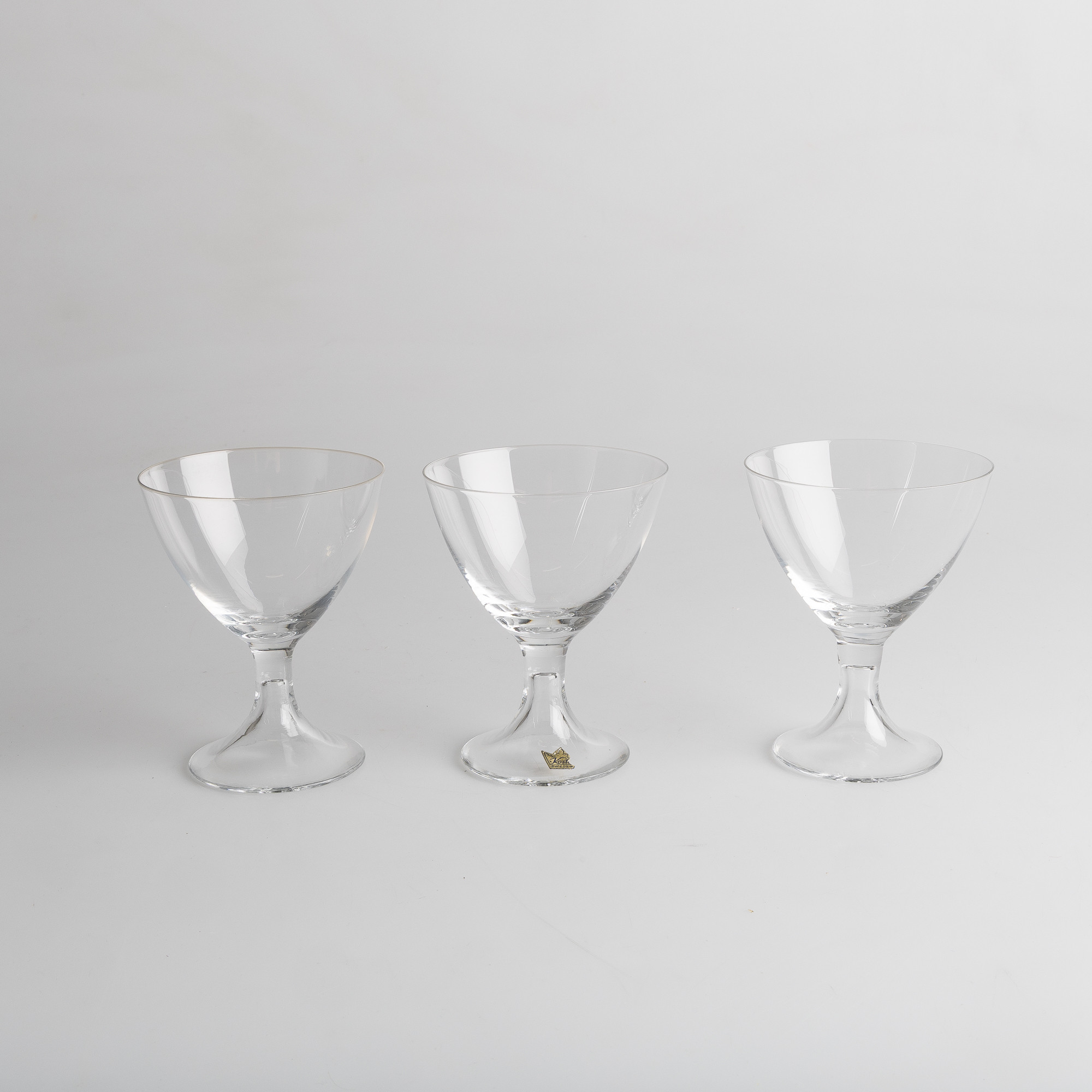 EWALD DAHLSKOG. Glasservis, 37 delar, "Reflex", Kosta.