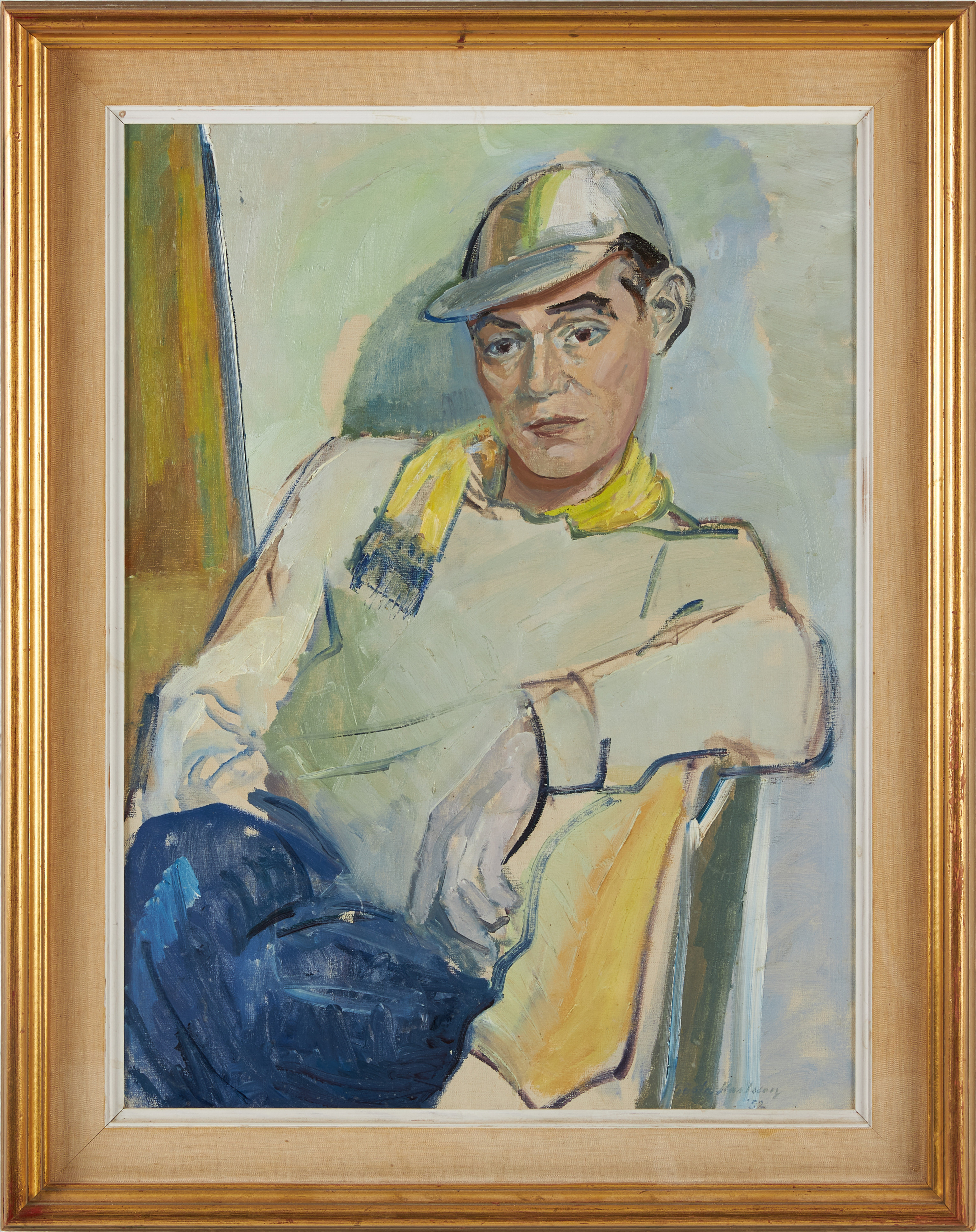 GÖSTA KARLSSON (1927-2020). Porträtt av en man.