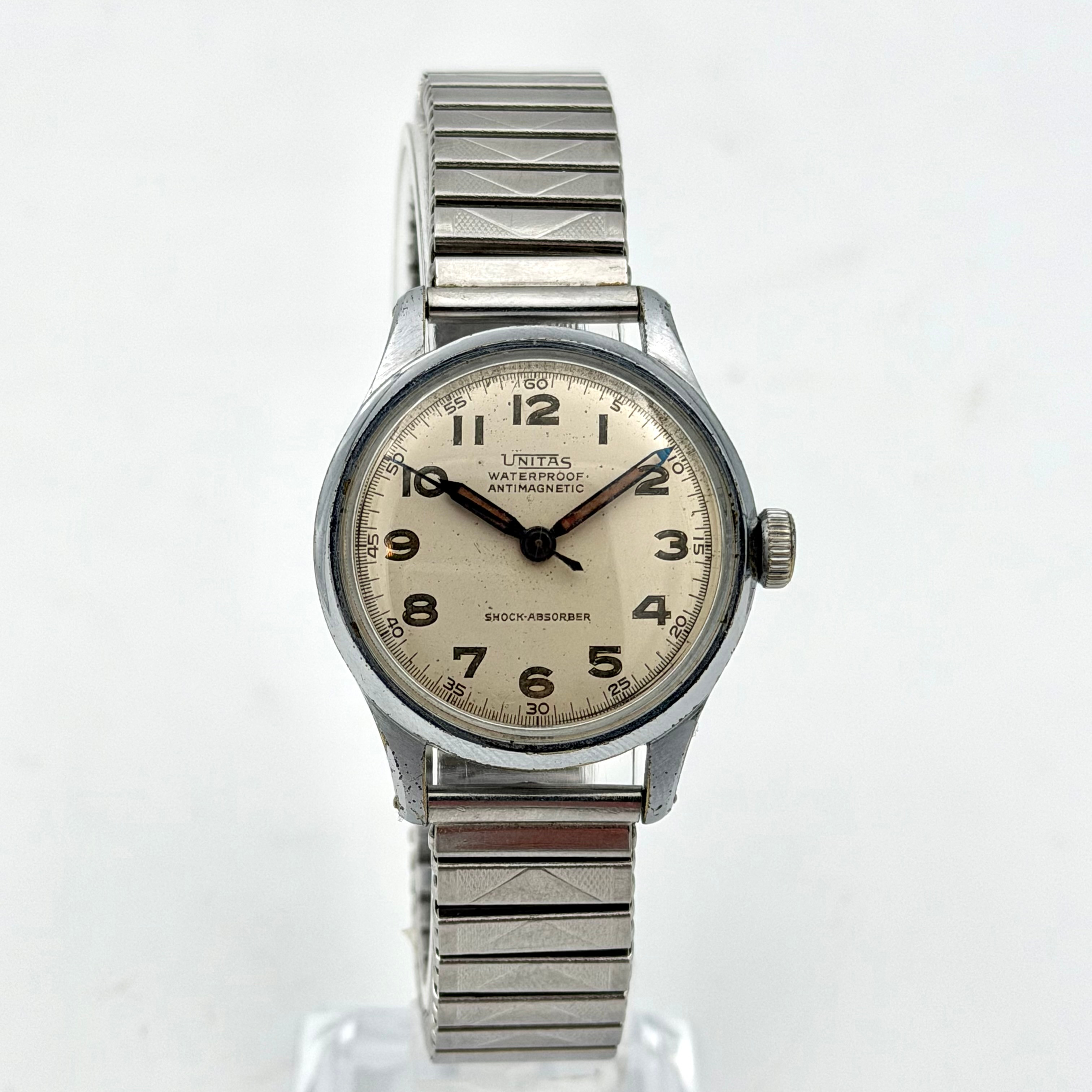 UNITAS, armbandsur, 1960-tal, manuell, stål.