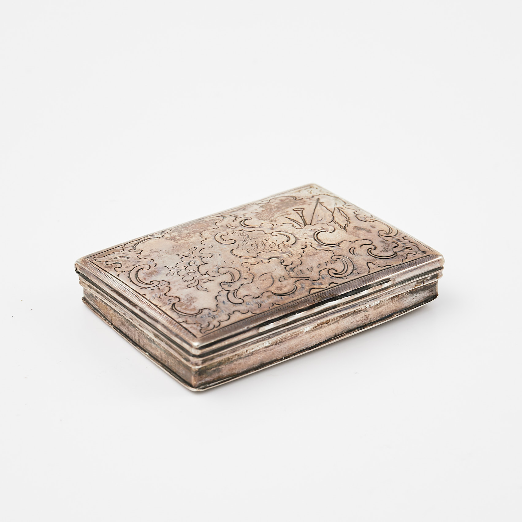 ETUI, silver, invändigt förgylld, Ryssland, 1700-tal.