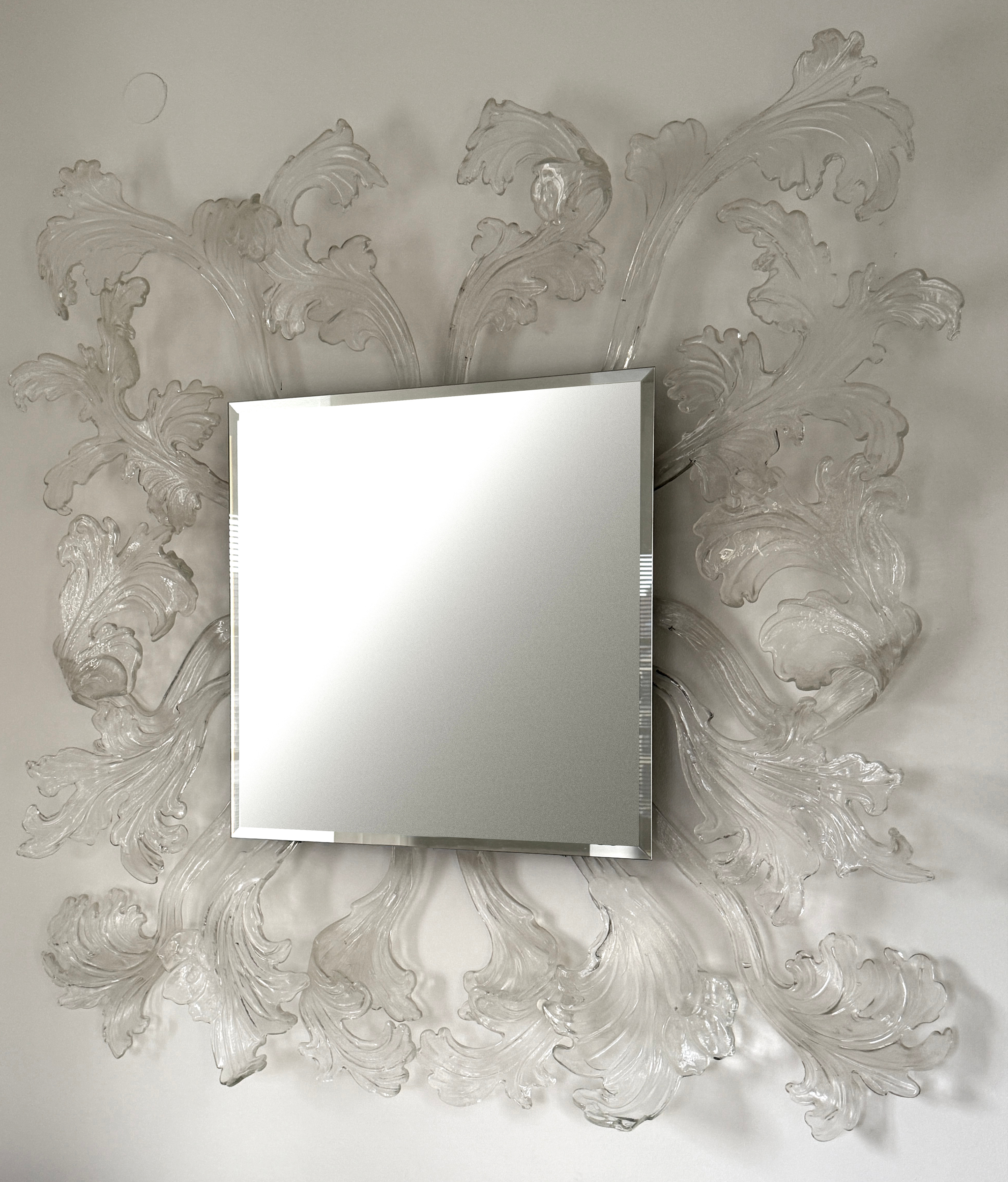 PIERO LISSONI. Spegel, "The Sturm and Drang Mirror", Murano, Glas Italia, Italien, samtida.