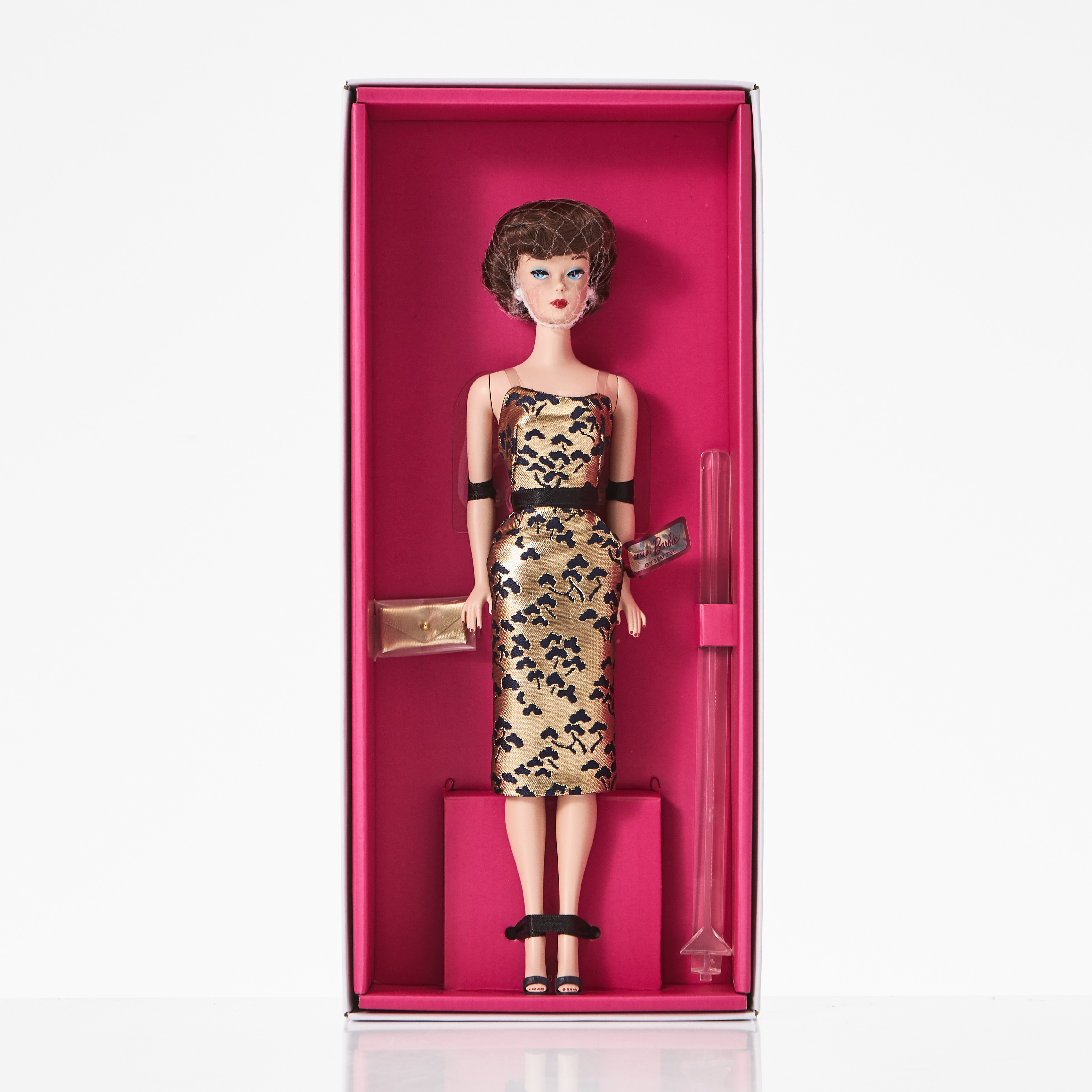 BARBIE, #GXL25, 1961 Brownette Genuine Silkstone Body, Barbie Signature, Reproduction, Limited Edition, (Box date 2020), Mattel.