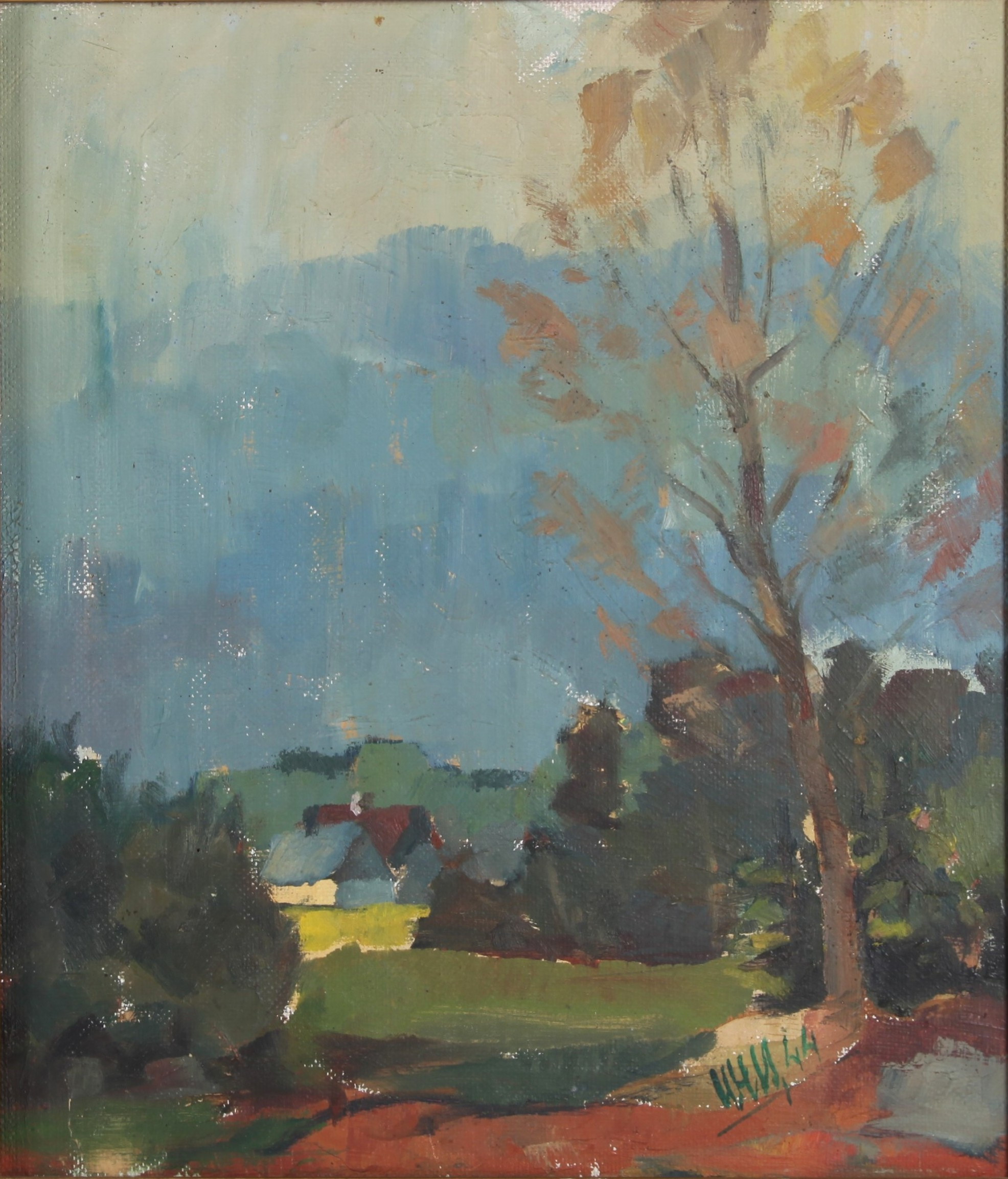 OWE WESSBOHN. 1913-1996. Olja på pannå, signerad.