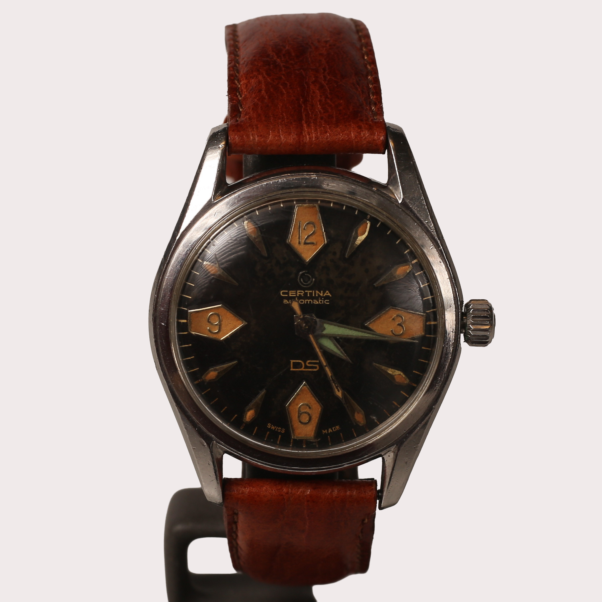CERTINA DS, DOUBLE SECURITY, stål "TROPICAL" automatic, cirka 1960 .