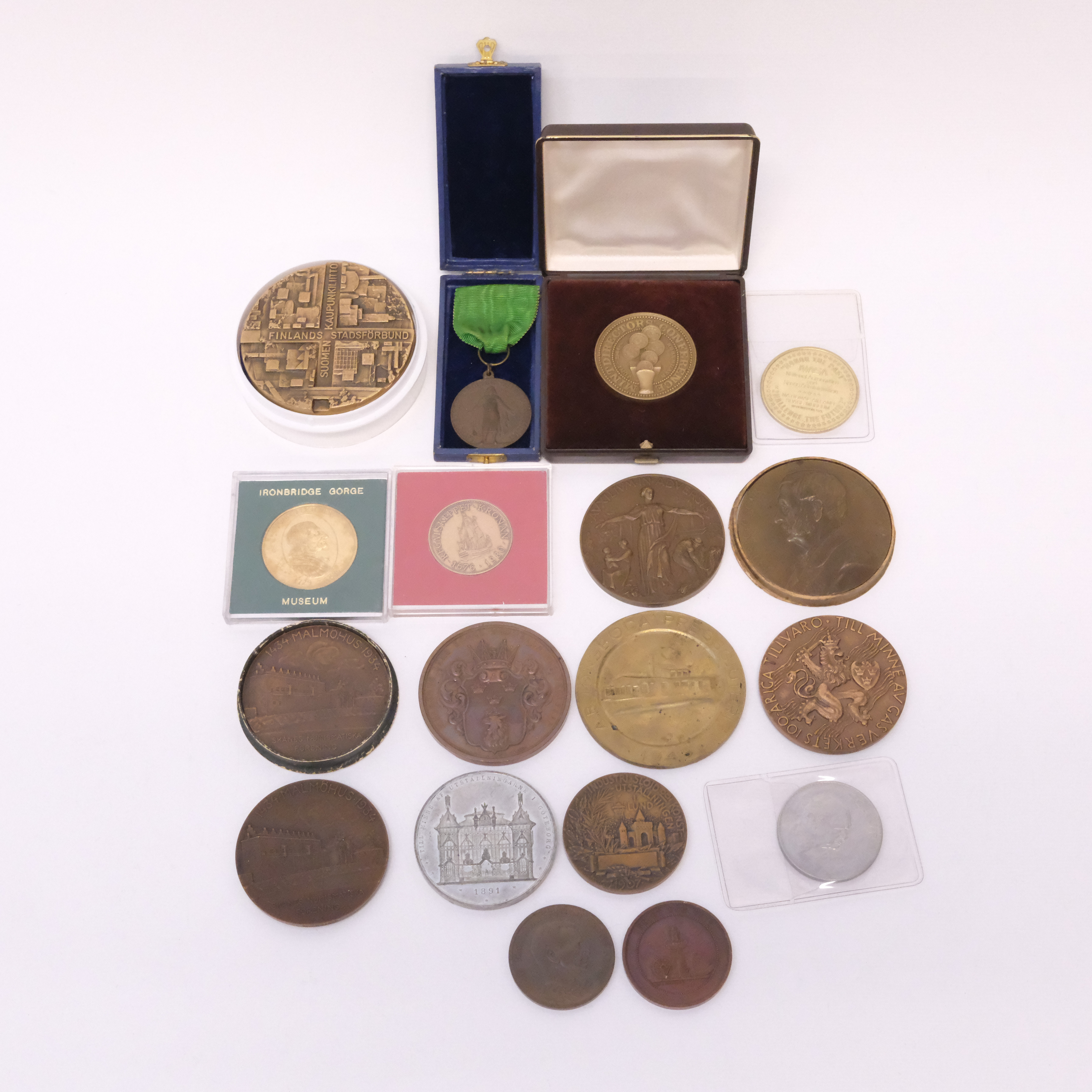 SAMLING MINNESMYNT OCH MINNESMEDALJER.