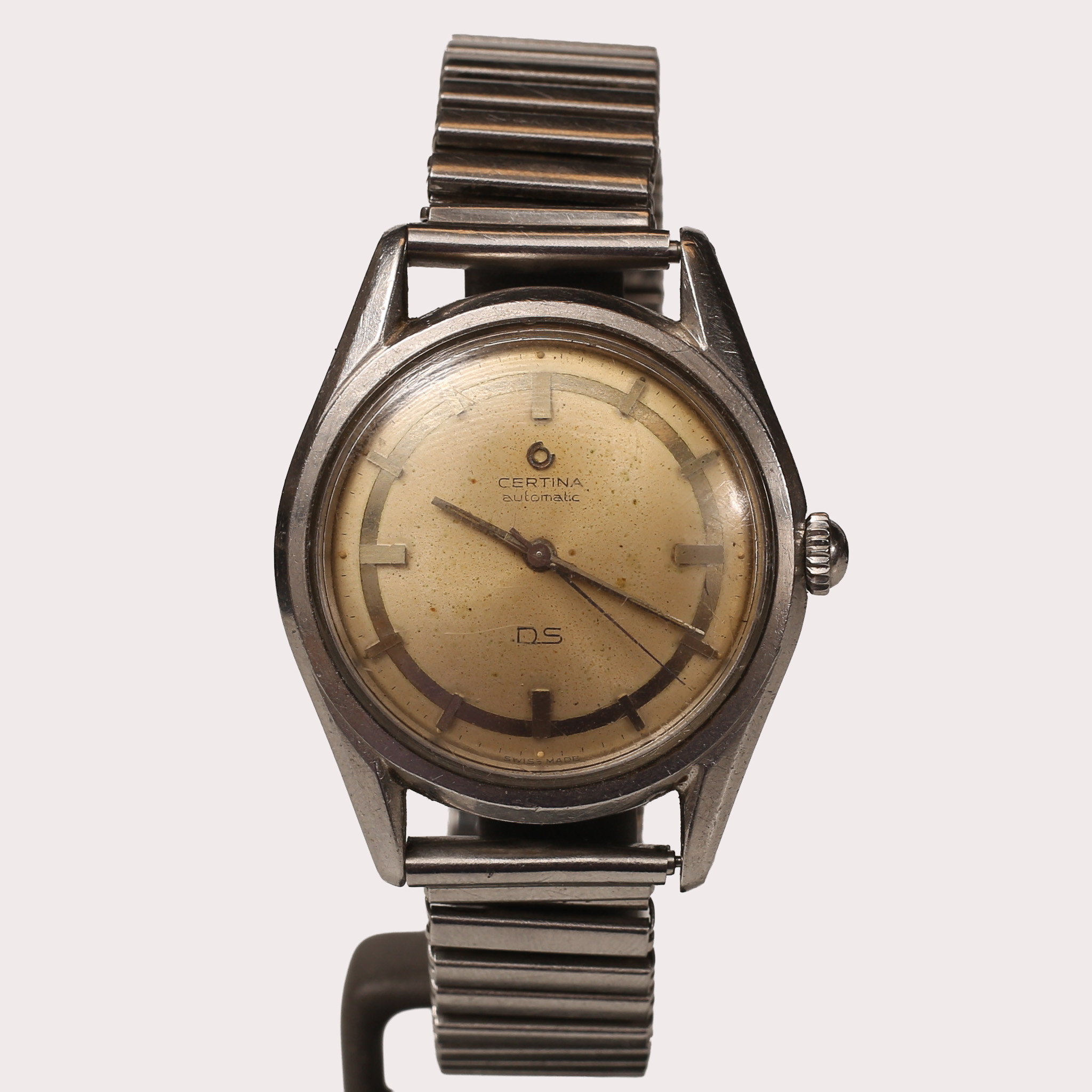 ARMBANDSUR, Certina DS, Automatic, stål med flexlänk, 1900- talets tredje kvartal.