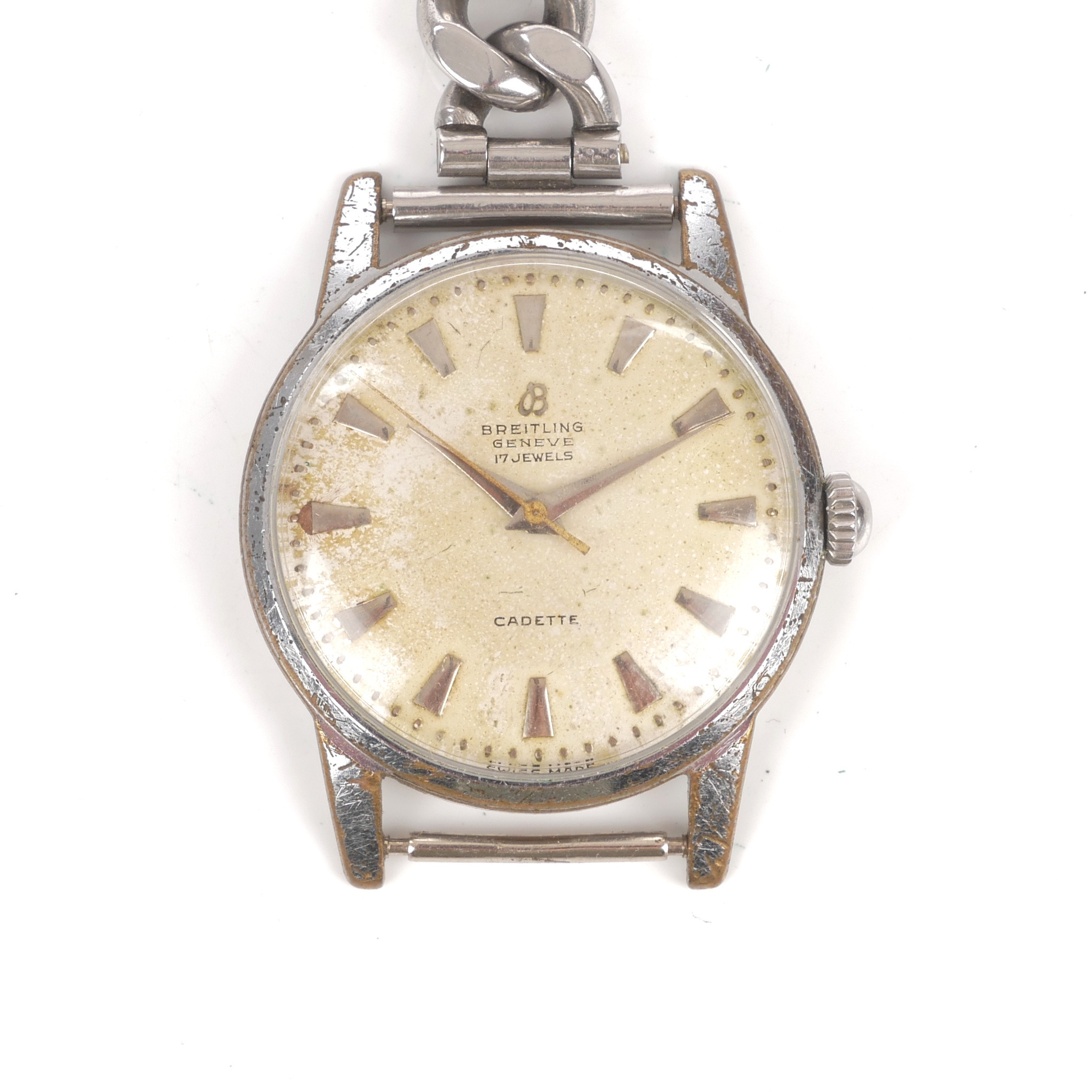 BREITLING. Armbandsur herr, "Cadette", 1900-talets mitt.