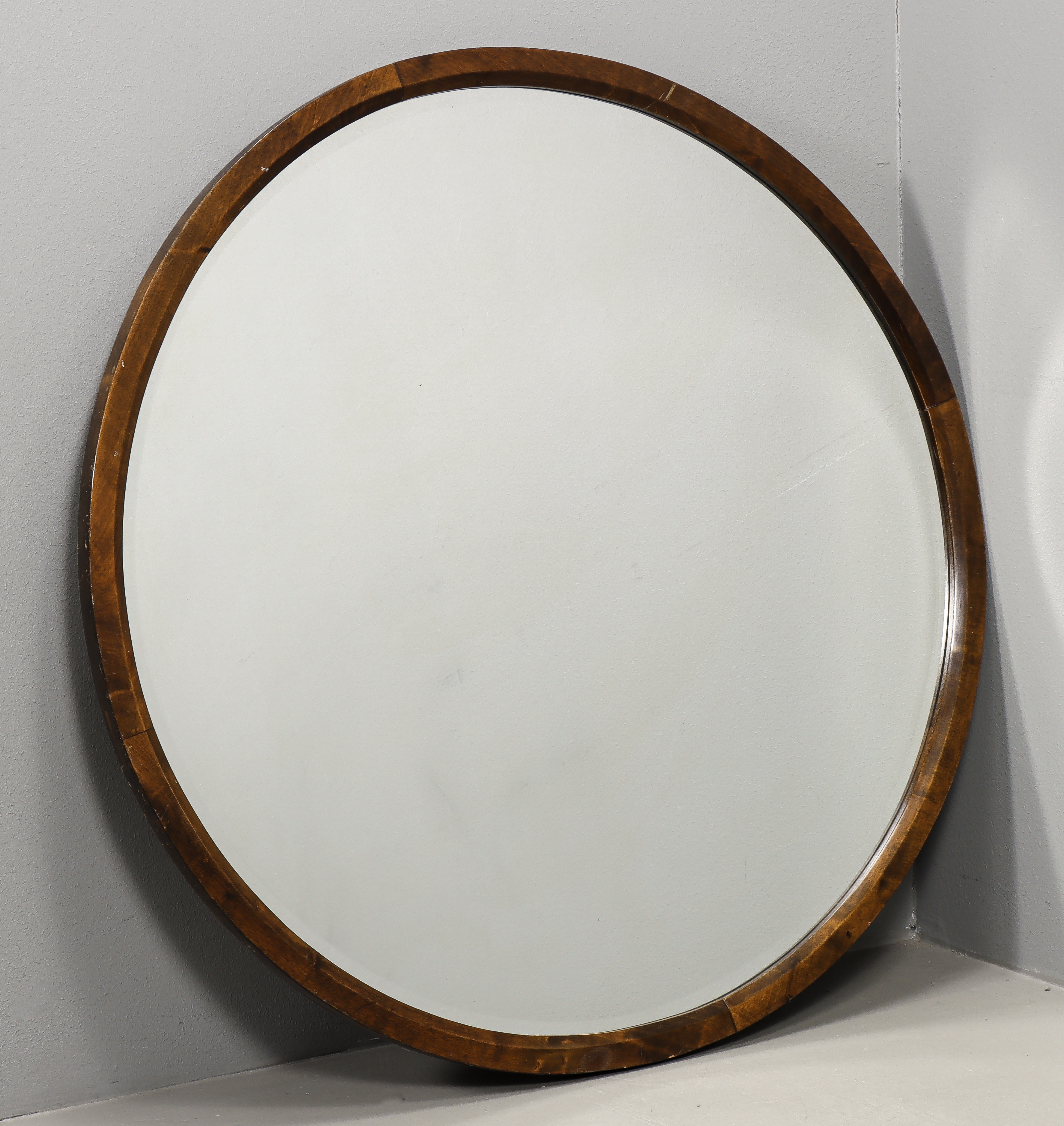 SPEGEL Bonad björk, facettslipat glas, 1930-tal.