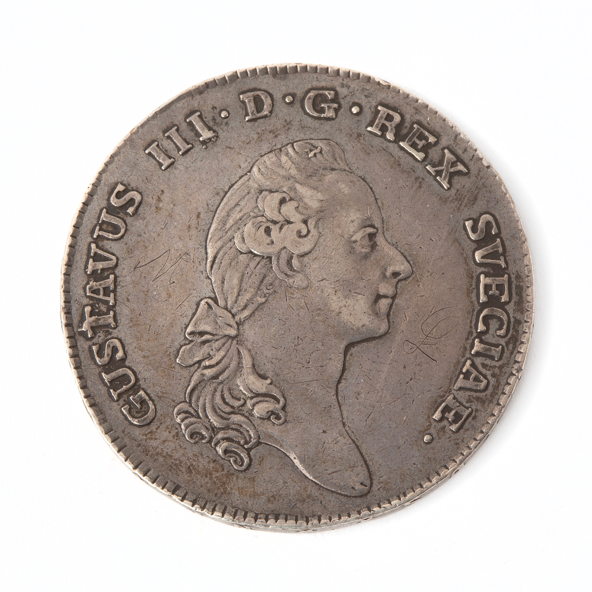 MYNT, Gustav III, silver, 1 riksdaler, 1782.