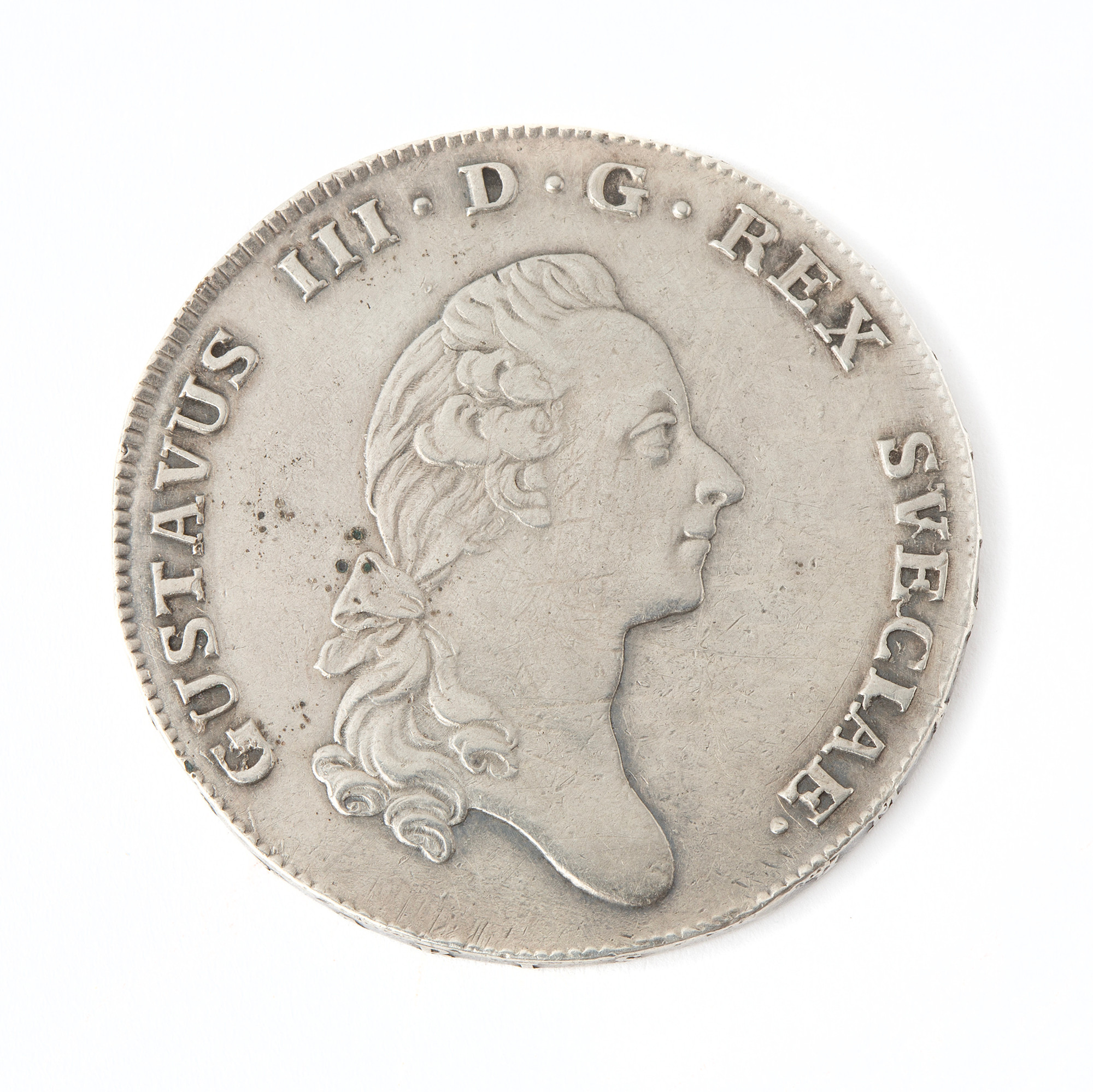 MYNT, Gustav III, silver, 1 riksdaler, 1777.